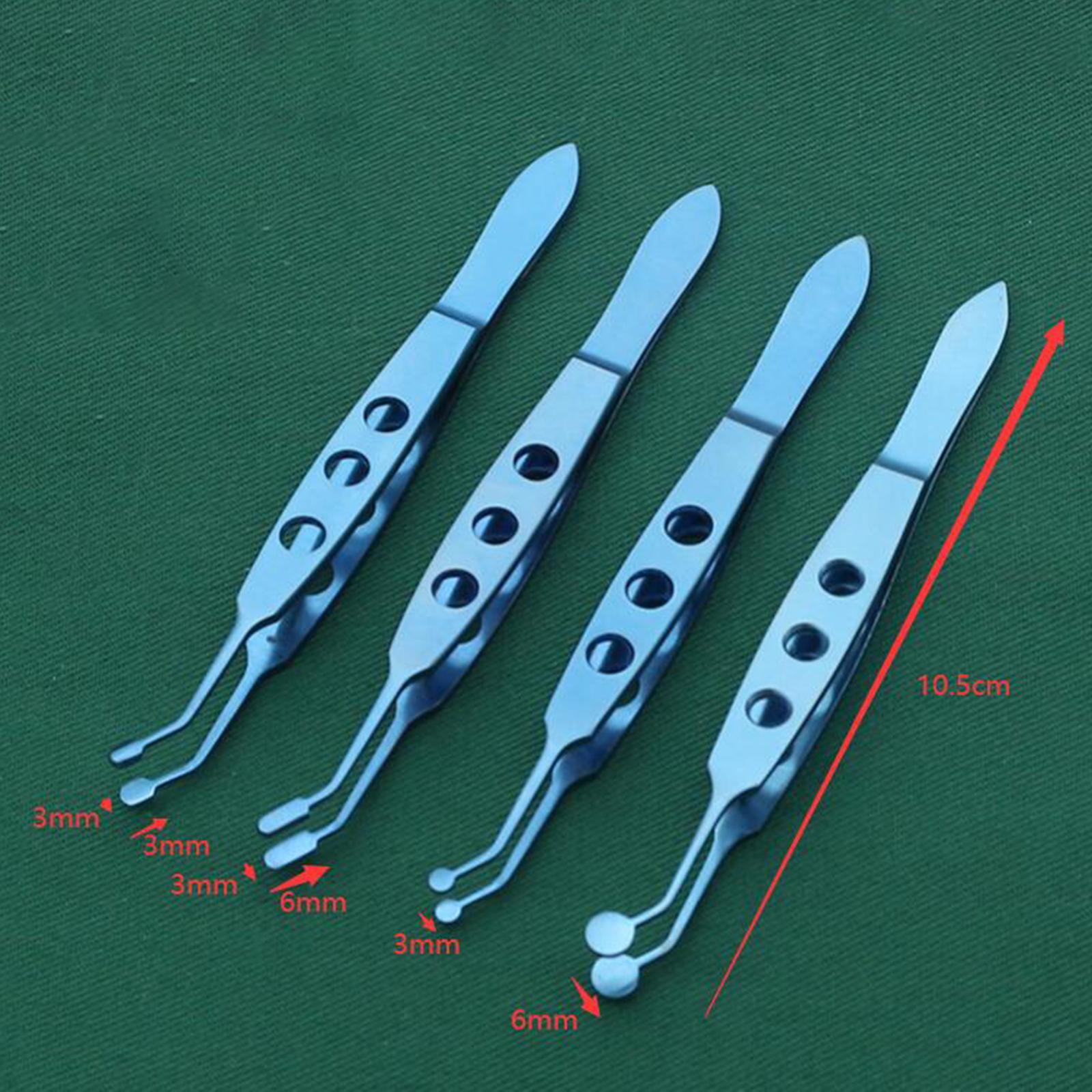 Meibomian Gland Expressor Forceps Tweezer High Precision for Meibomian Flap Titanium Alloy 3x3mm
