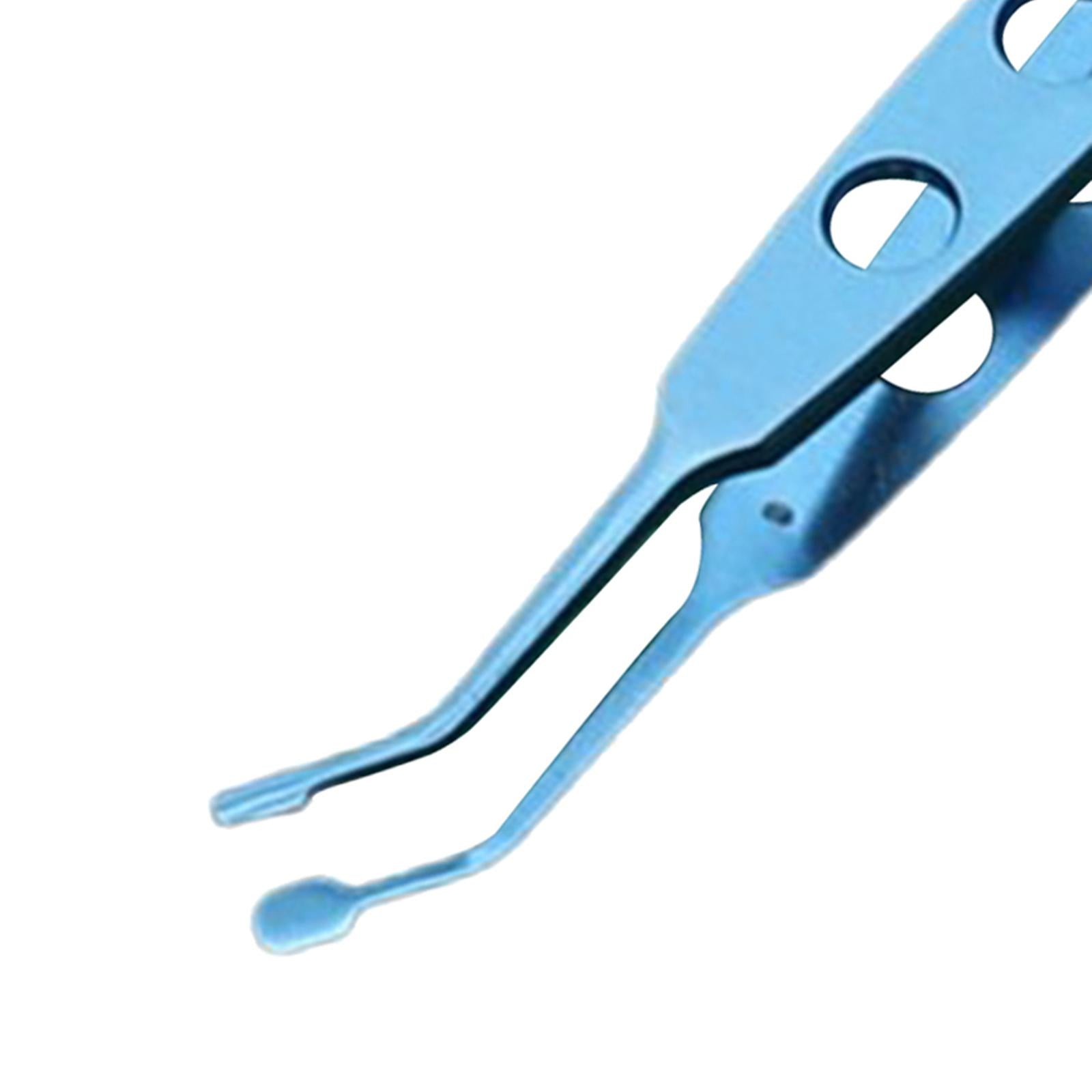 Meibomian Gland Expressor Forceps Tweezer High Precision for Meibomian Flap Titanium Alloy 3x3mm
