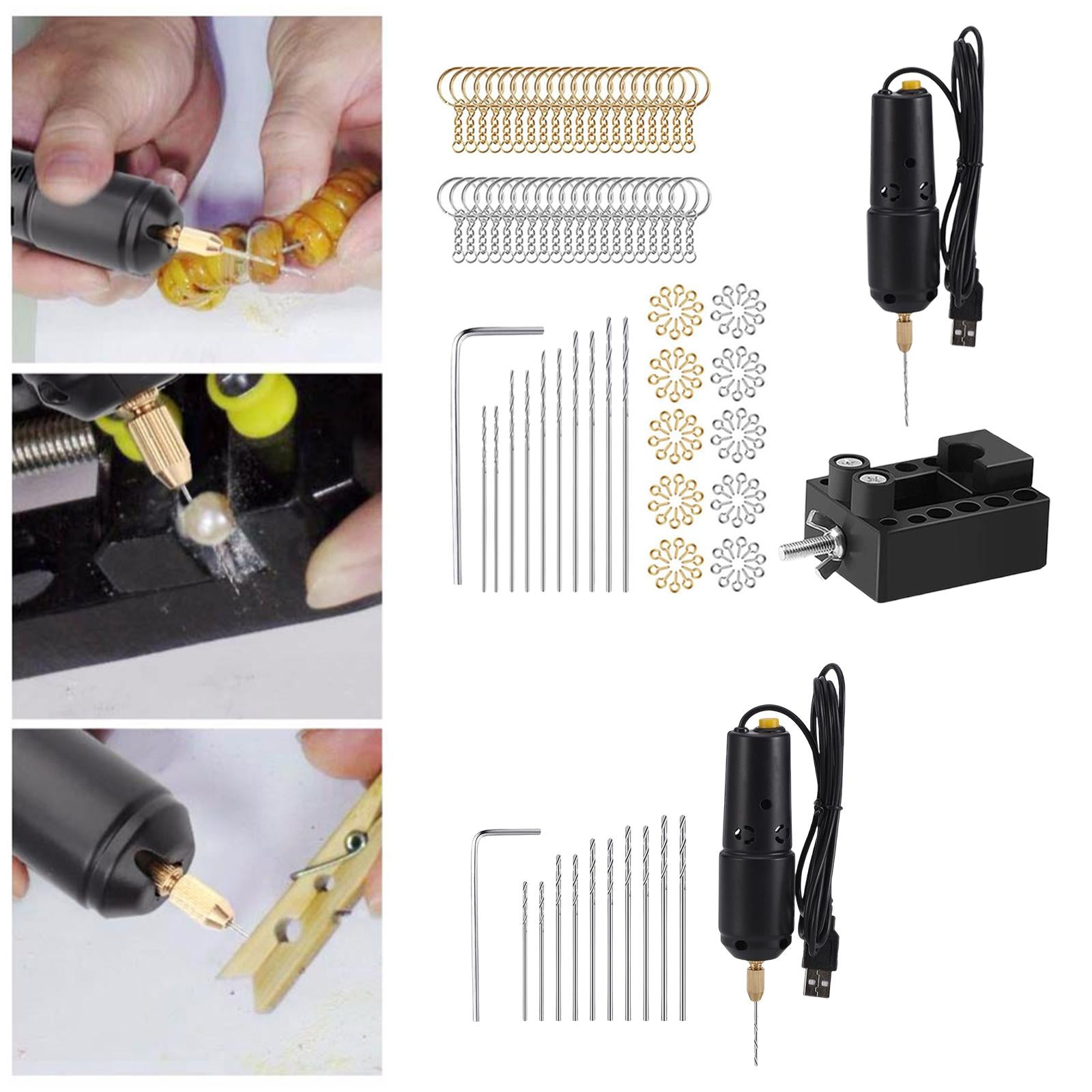 Portable Mini Electric Drill Engraver for Epoxy Resin Craft  Without Parts