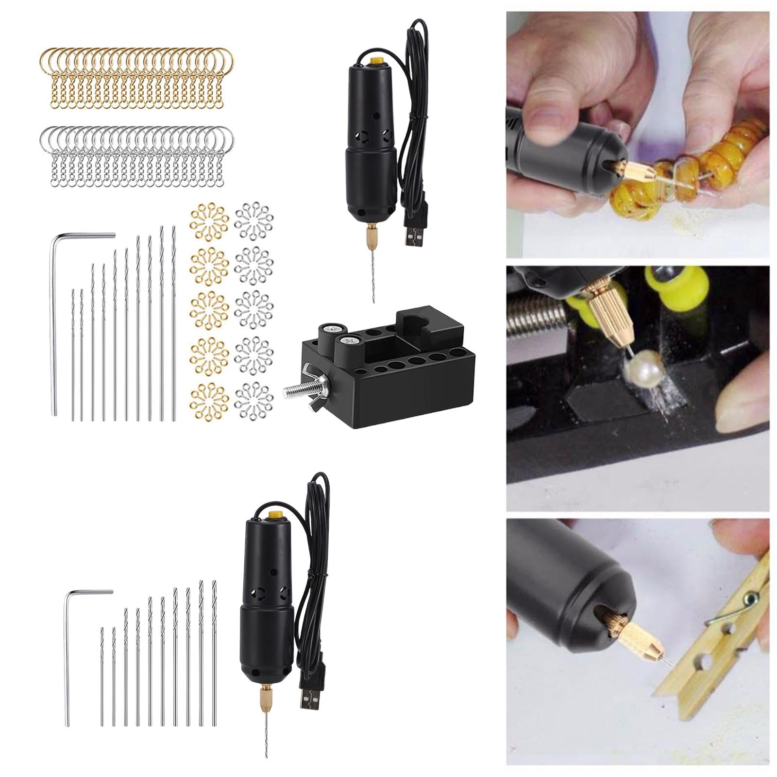 Portable Mini Electric Drill Engraver for Epoxy Resin Craft  Without Parts
