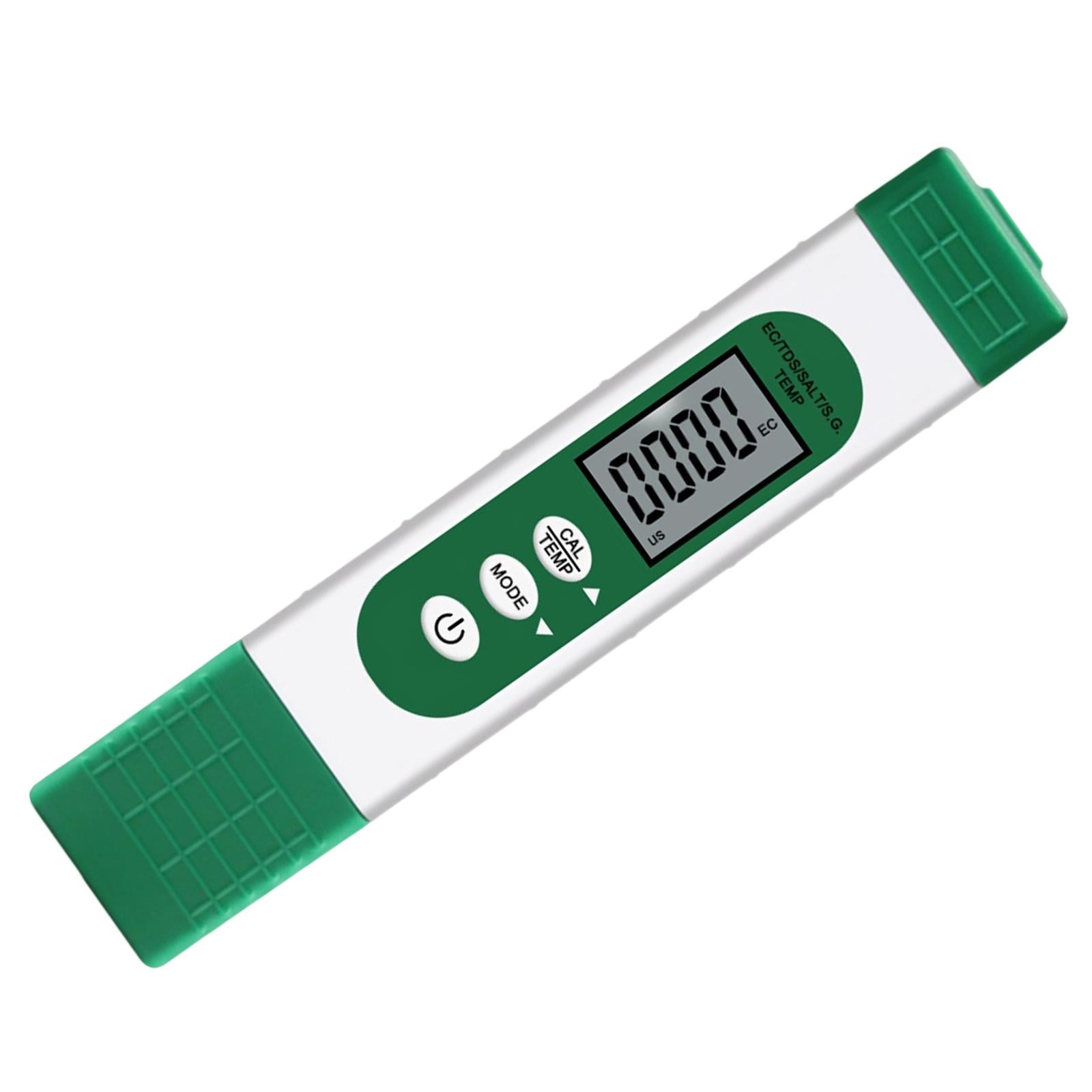5 in 1 Digital Water Quality Tester 0-9990 ppm for Saltwater Hydroponics