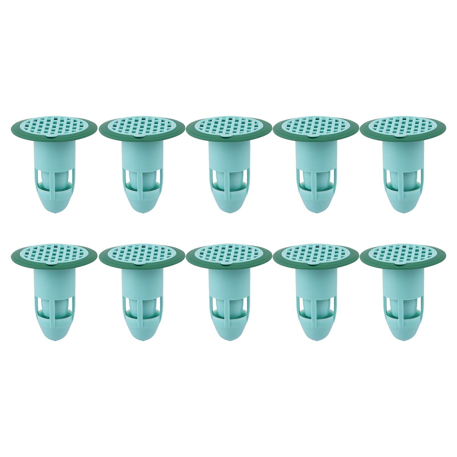 10x Deodorant Floor Drain Core Backflow Preventer  Green Box Package