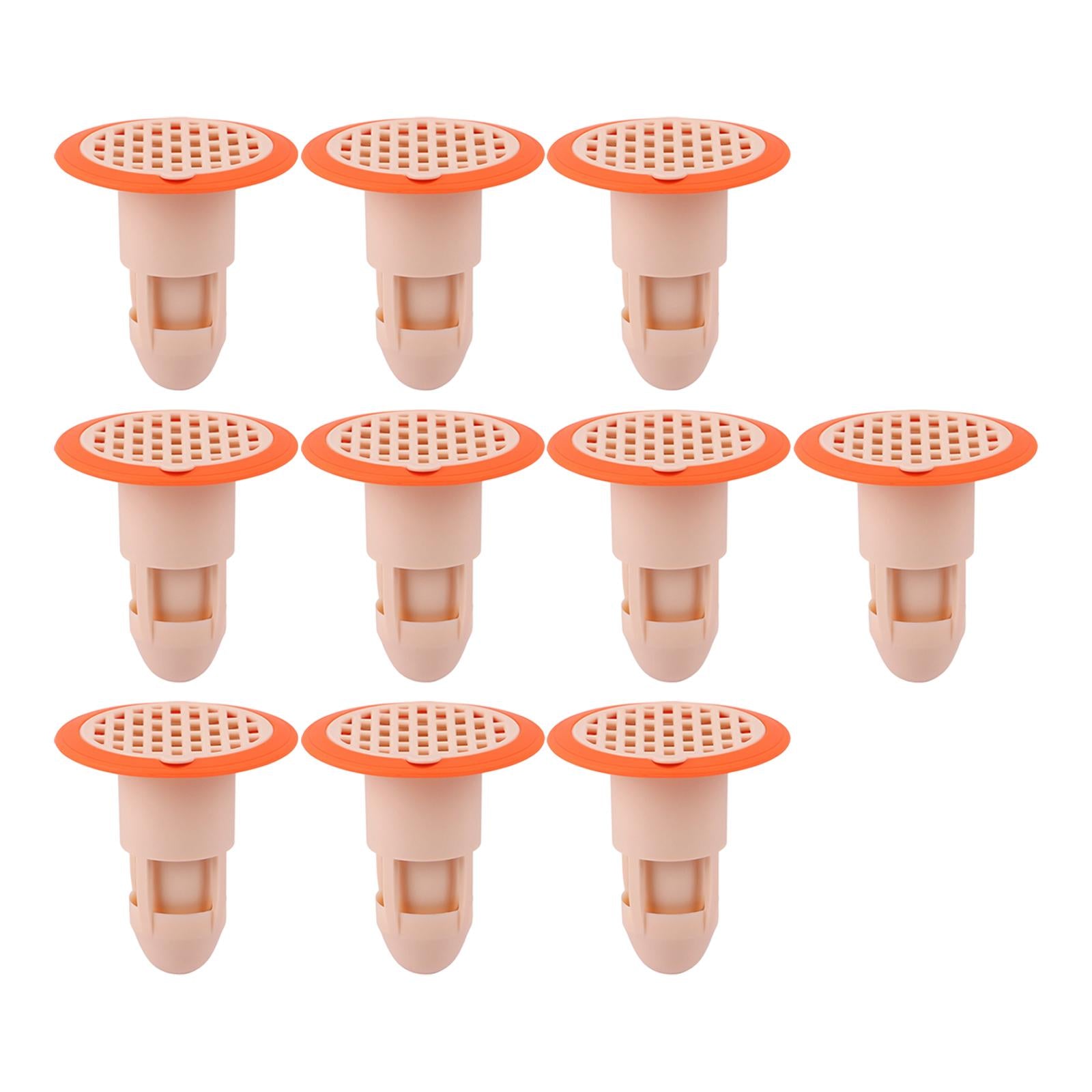 10x Deodorant Floor Drain Core Backflow Preventer  Pink Bag Package