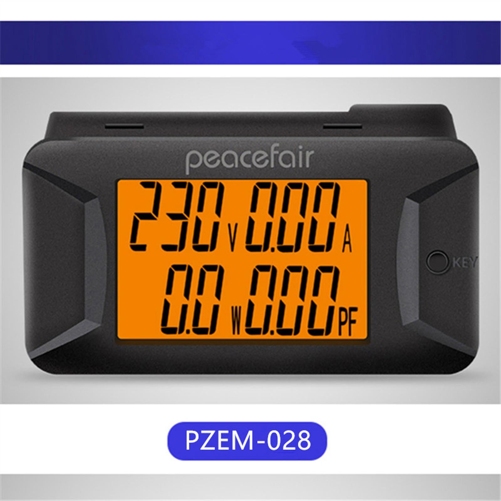 LCD Digital Power Voltmeter Ammeter AC 100A 400V Power Factor Meter Pzem-028