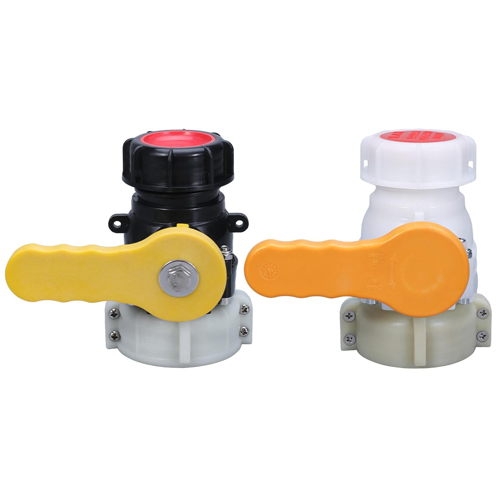 Ibc Tote Tank Adapter Garden Hose Connector Coarse Thread Ball Valve Yellow