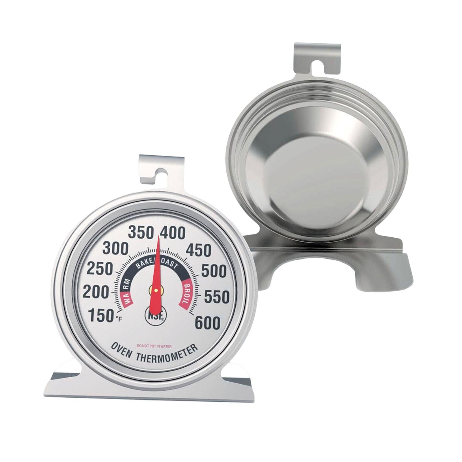 Oven Thermometer Stainless Steel Instant Read Large Scale Number for Baking