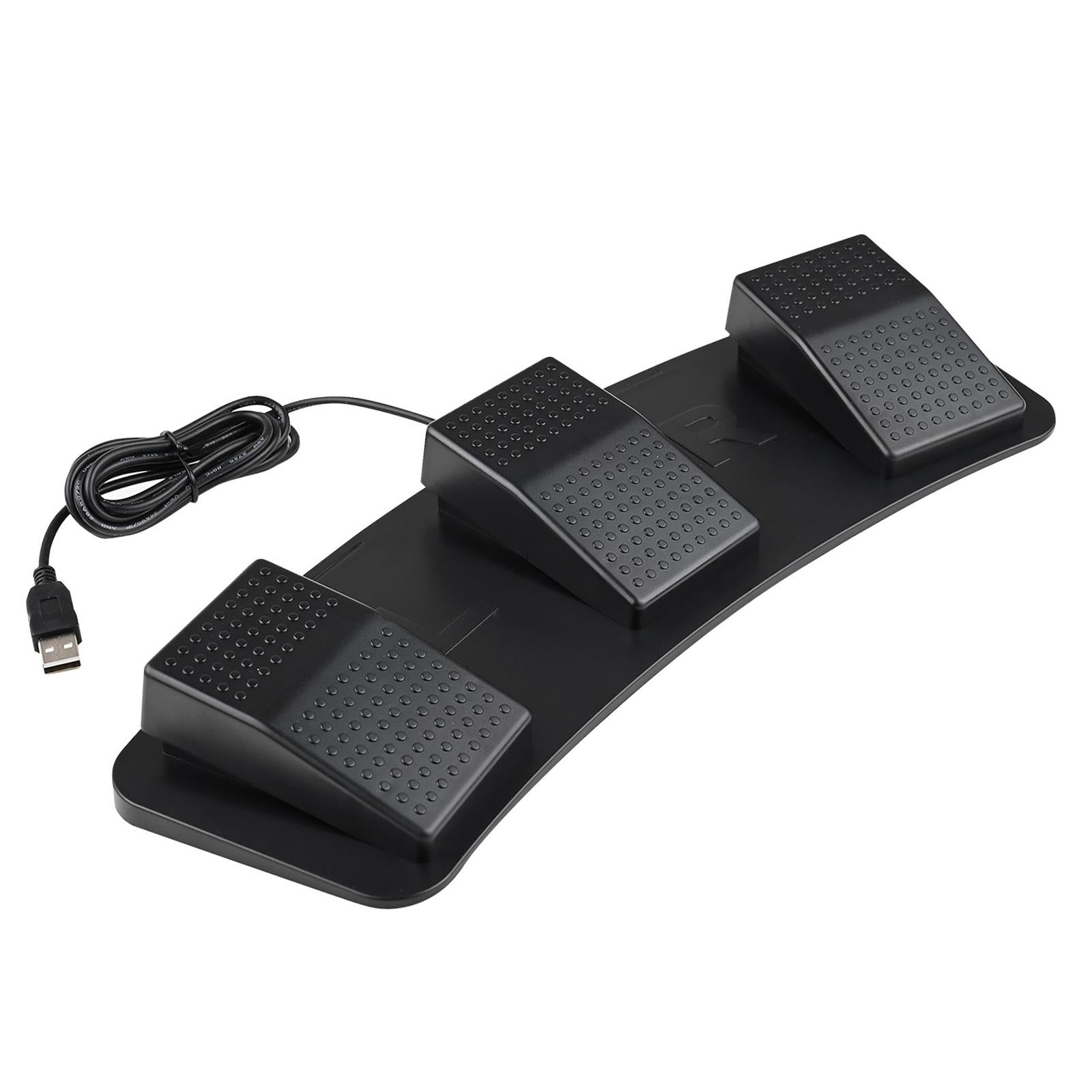 Upgraded USB Three Foot Switch PC Game Foot Pedal for Gaming Equipment