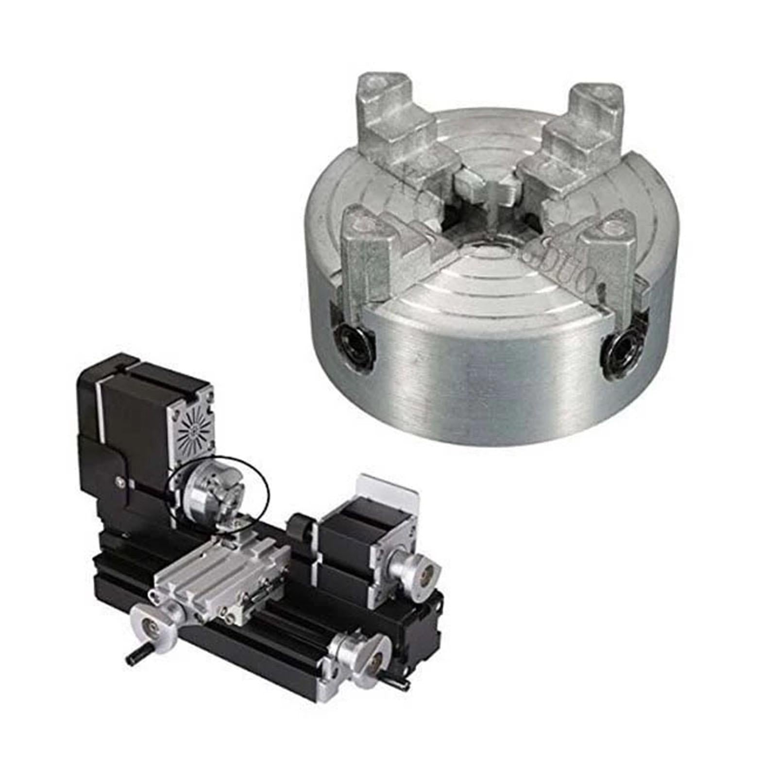 Mini 4 Jaw Lathe Chuck Self Centering Chuck Milling Wood Turning Chuck