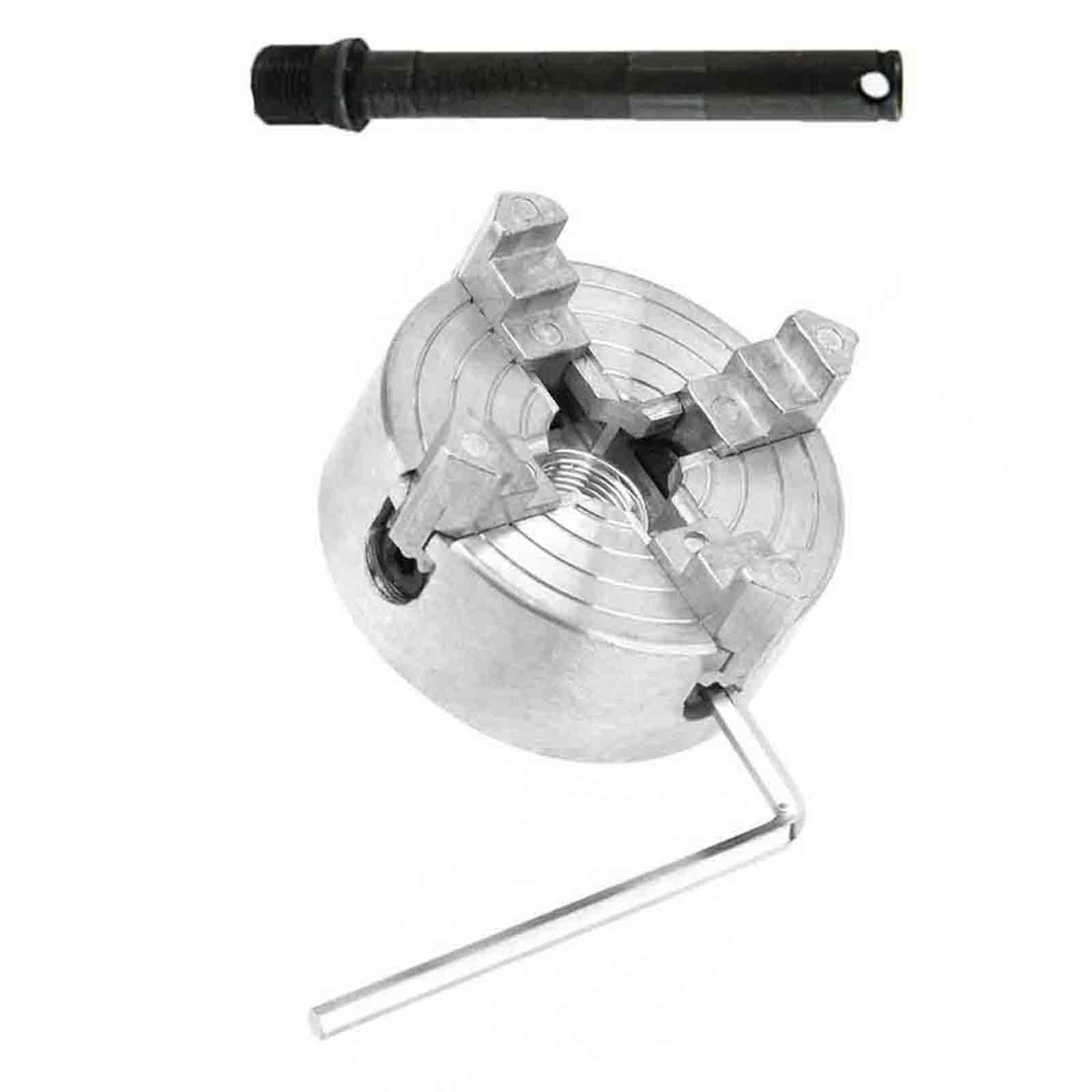 Mini 4 Jaw Lathe Chuck Self Centering Chuck Milling Wood Turning Chuck