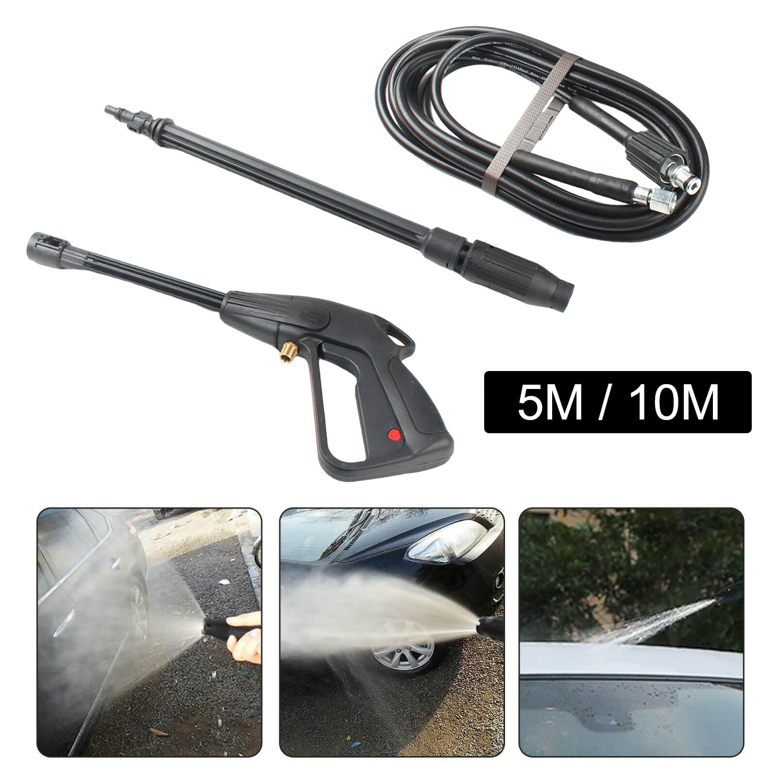 High Pressure Washer Kit for Cars Washing Watering Flowers Swimming Pool 5m