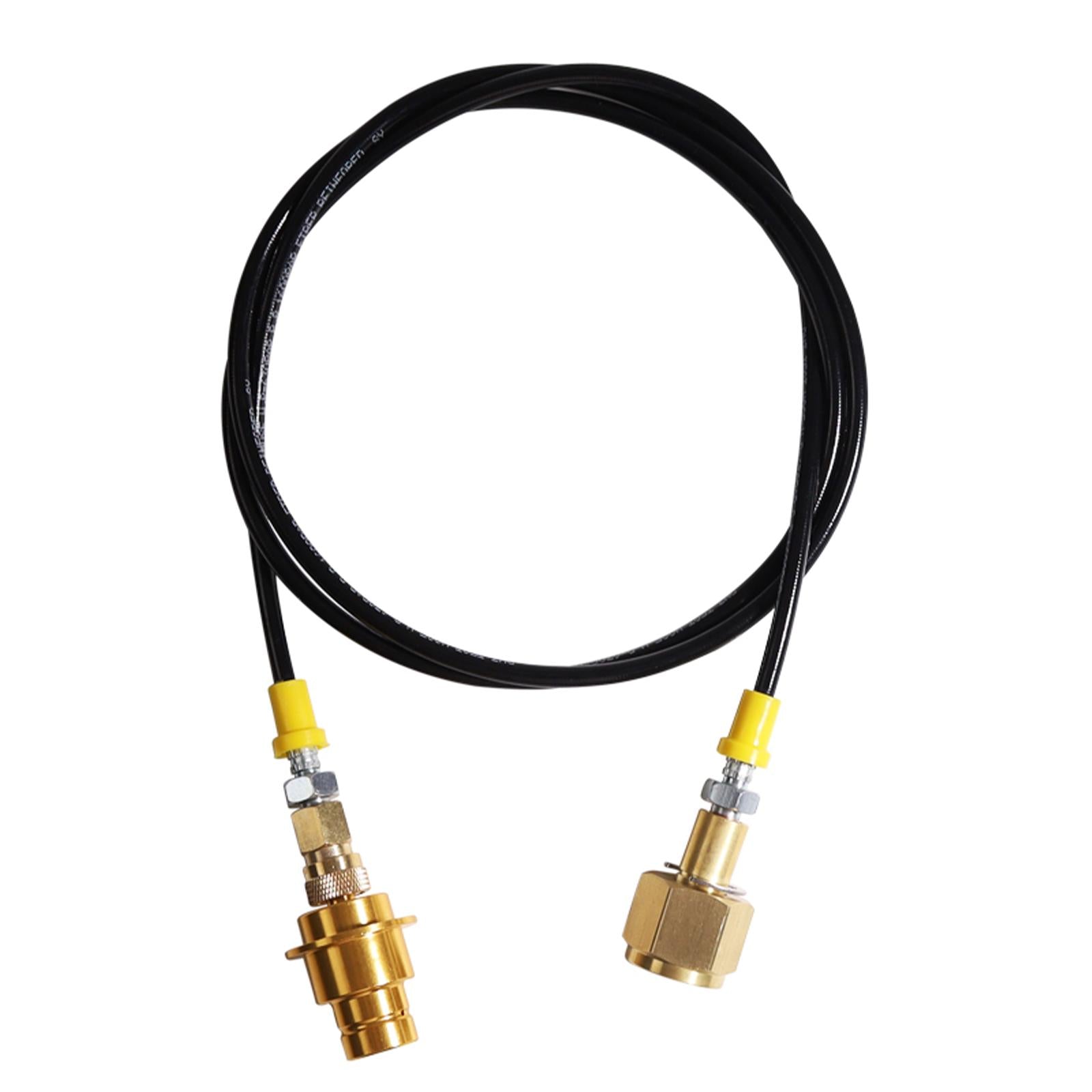 CO2 Tank Cylinder Direct Adapter Hose BP 1600Bar Thin Black Tube WP 630Bar Gold CGA320