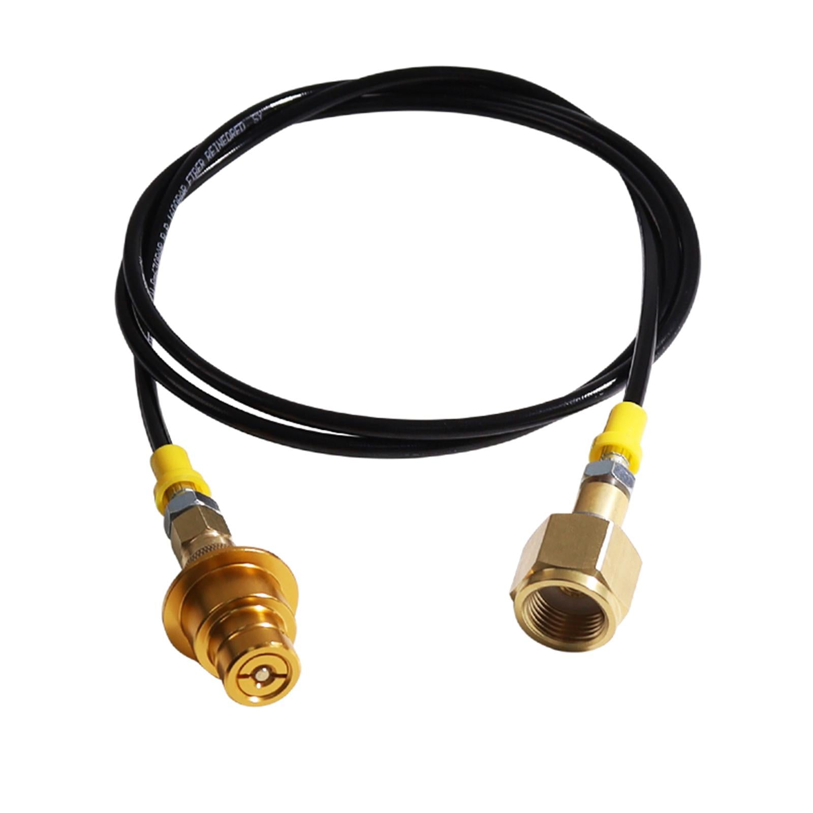 CO2 Tank Cylinder Direct Adapter Hose BP 1600Bar Thin Black Tube WP 630Bar Gold CGA320