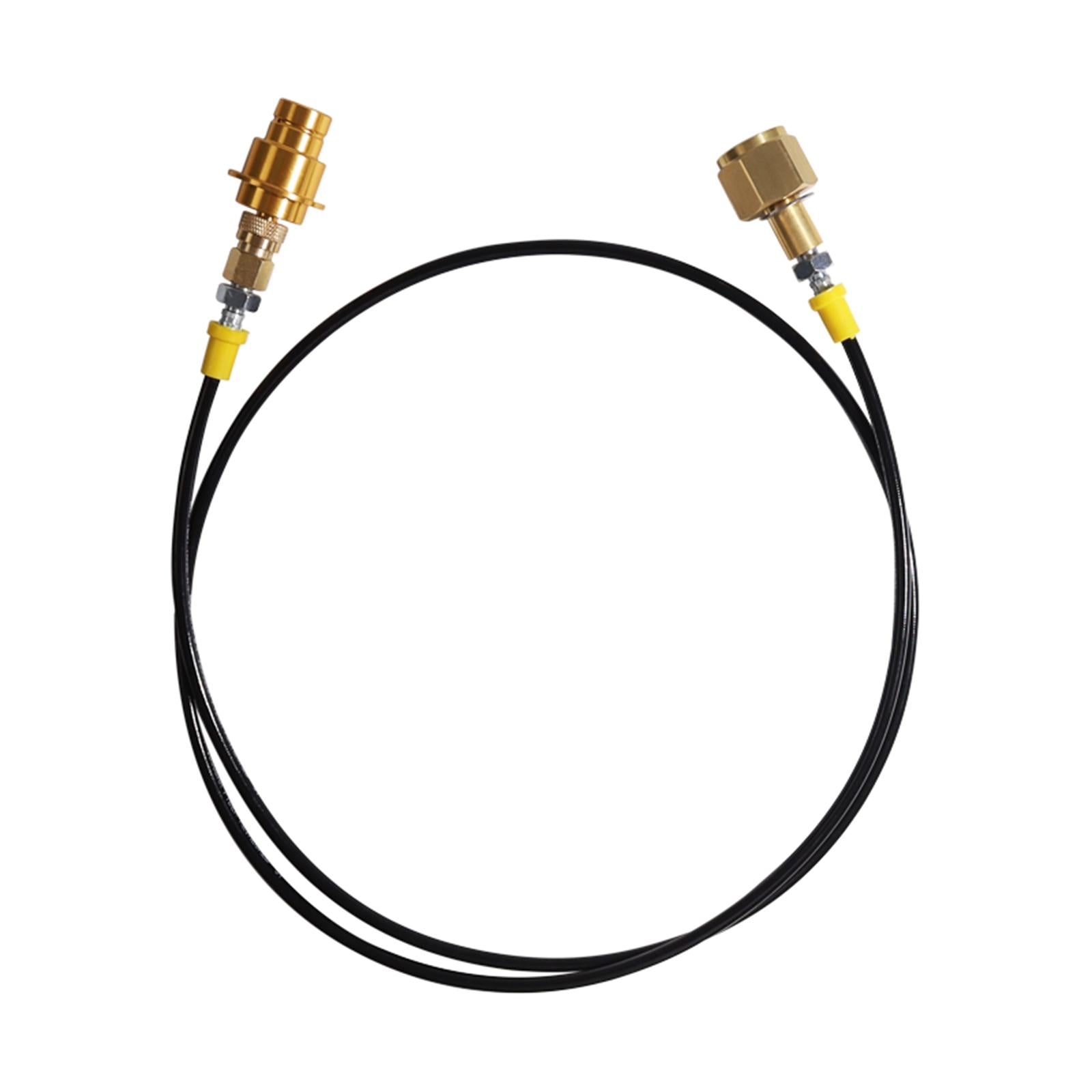 CO2 Tank Cylinder Direct Adapter Hose BP 1600Bar Thin Black Tube WP 630Bar Gold G5 8
