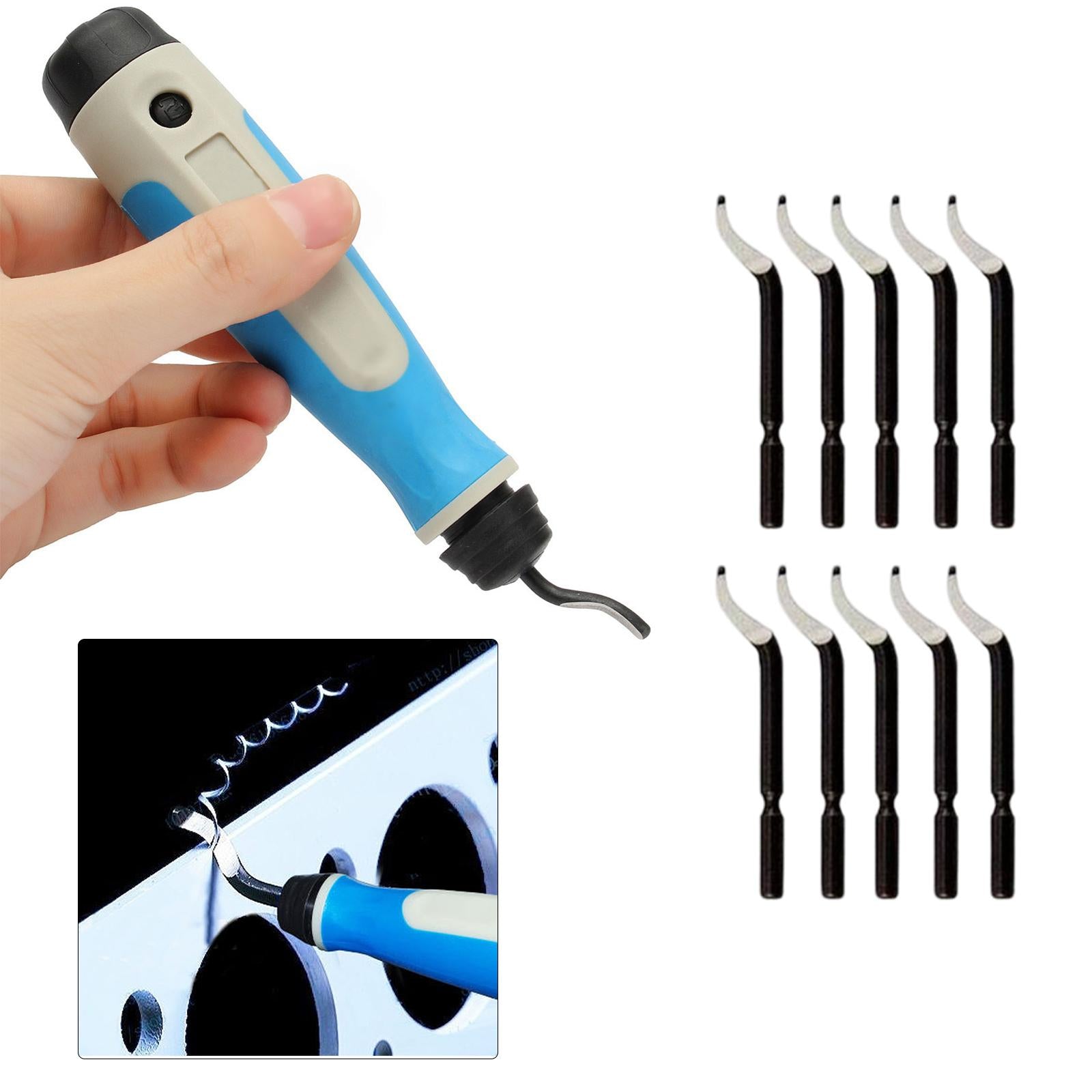 Deburring Tool Kit with BK3010 Blade ABS Handle ,Edge Burr Removal Anti Slip