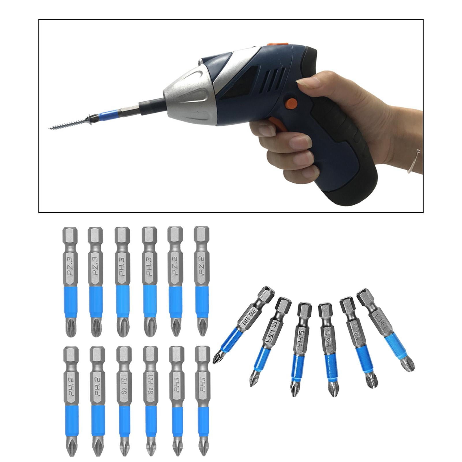 Precision Screwdriver bits Magnetic Bits PH1 PH2 PH3 for Electric Drill 12pcs