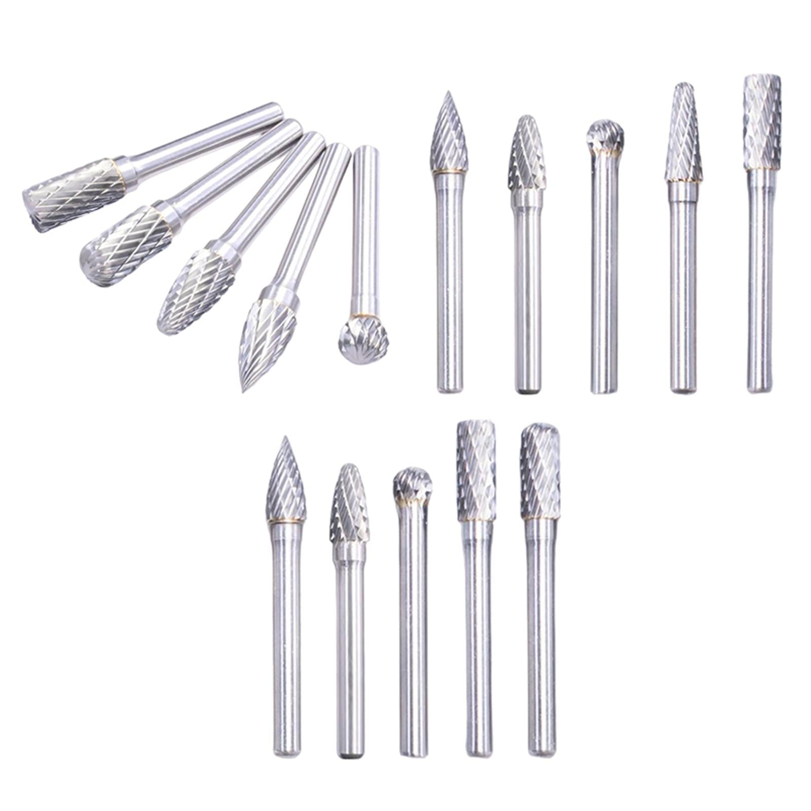 Carving Burr bits Double Cut for Grinding Carving Engraving A
