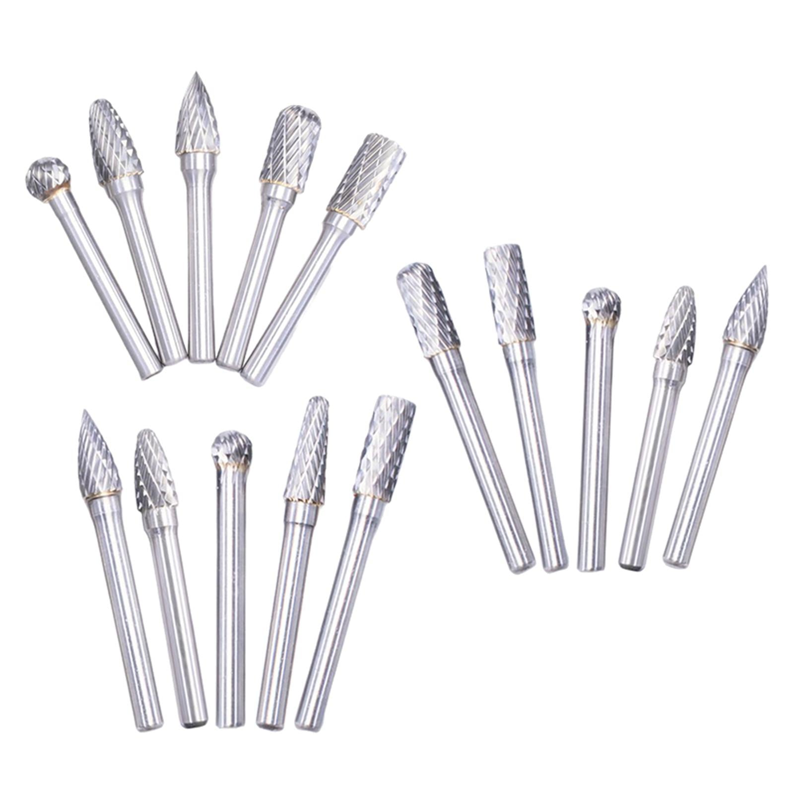 Carving Burr bits Double Cut for Grinding Carving Engraving A