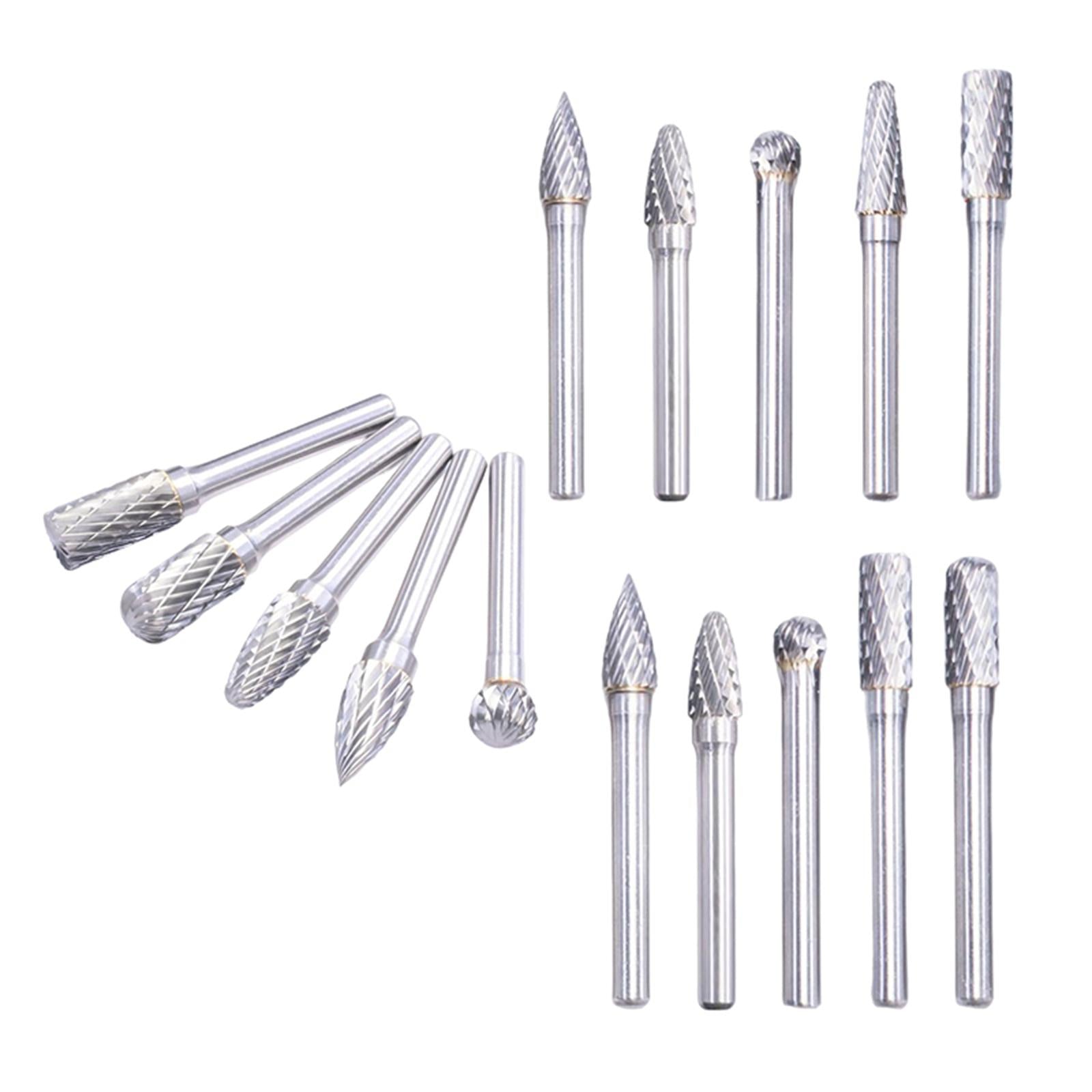 Carving Burr bits Double Cut for Grinding Carving Engraving A