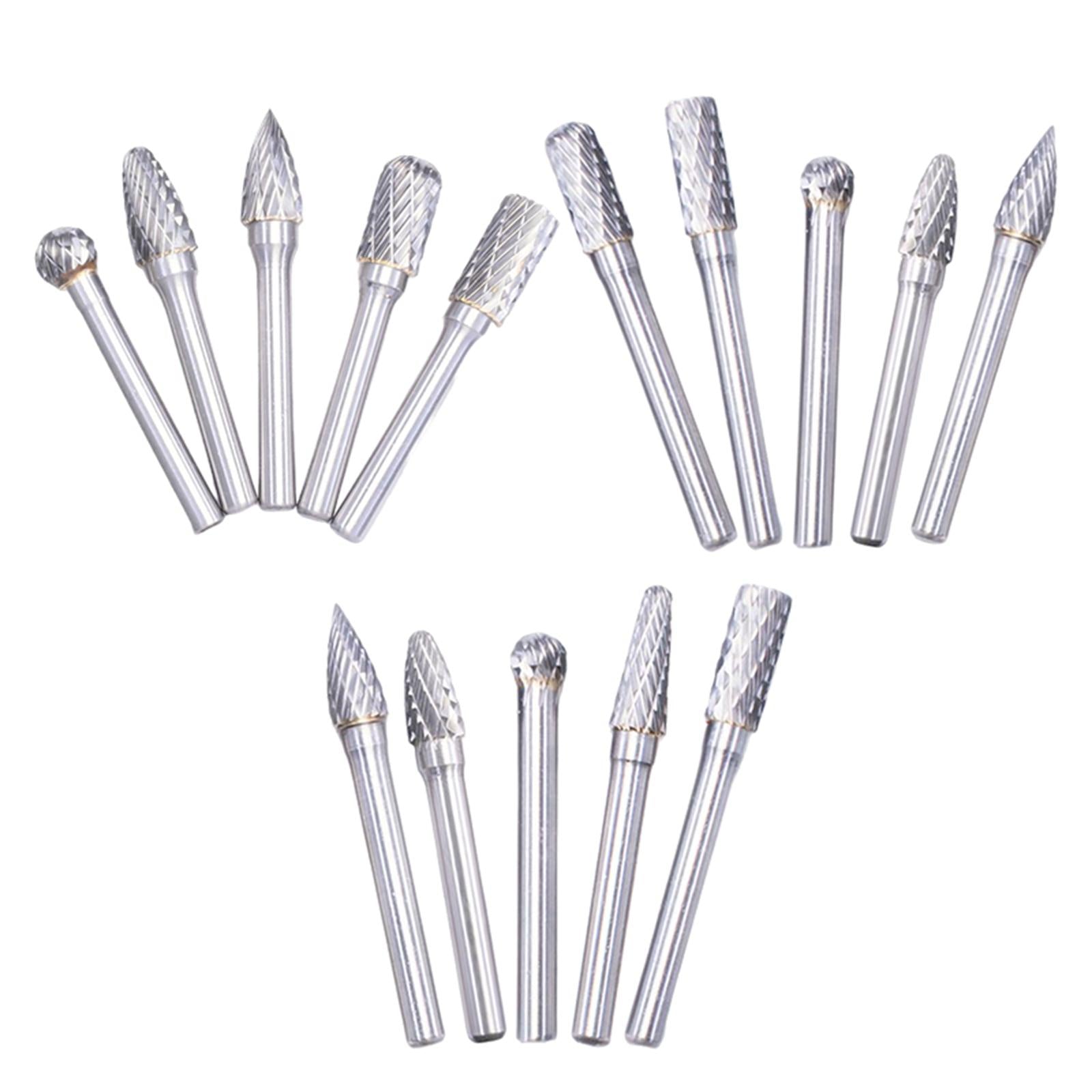 Carving Burr bits Double Cut for Grinding Carving Engraving A