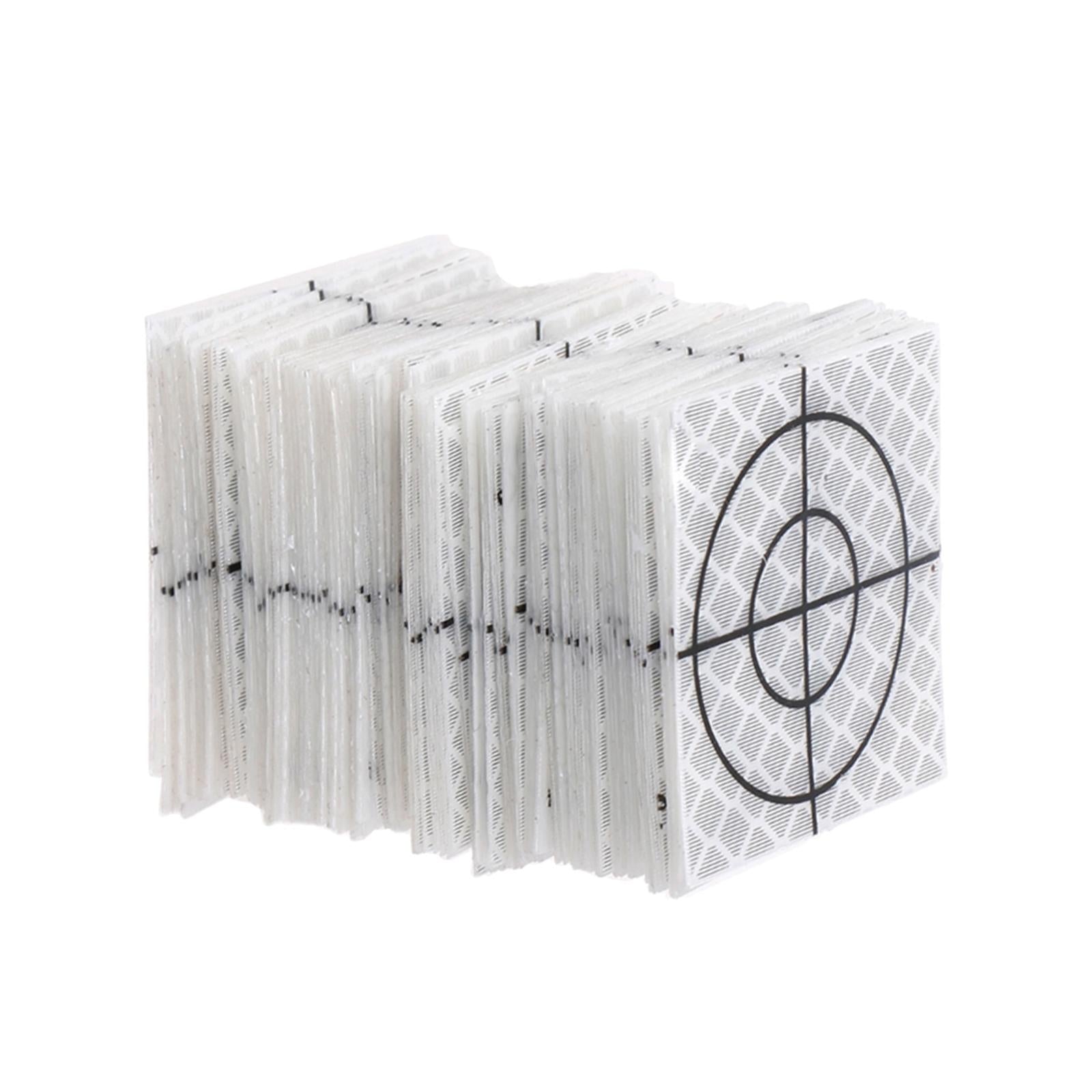 100 Pieces Reflective Tape Target for Tunnel Engineering, Slope Monitoring 4cmx4cm