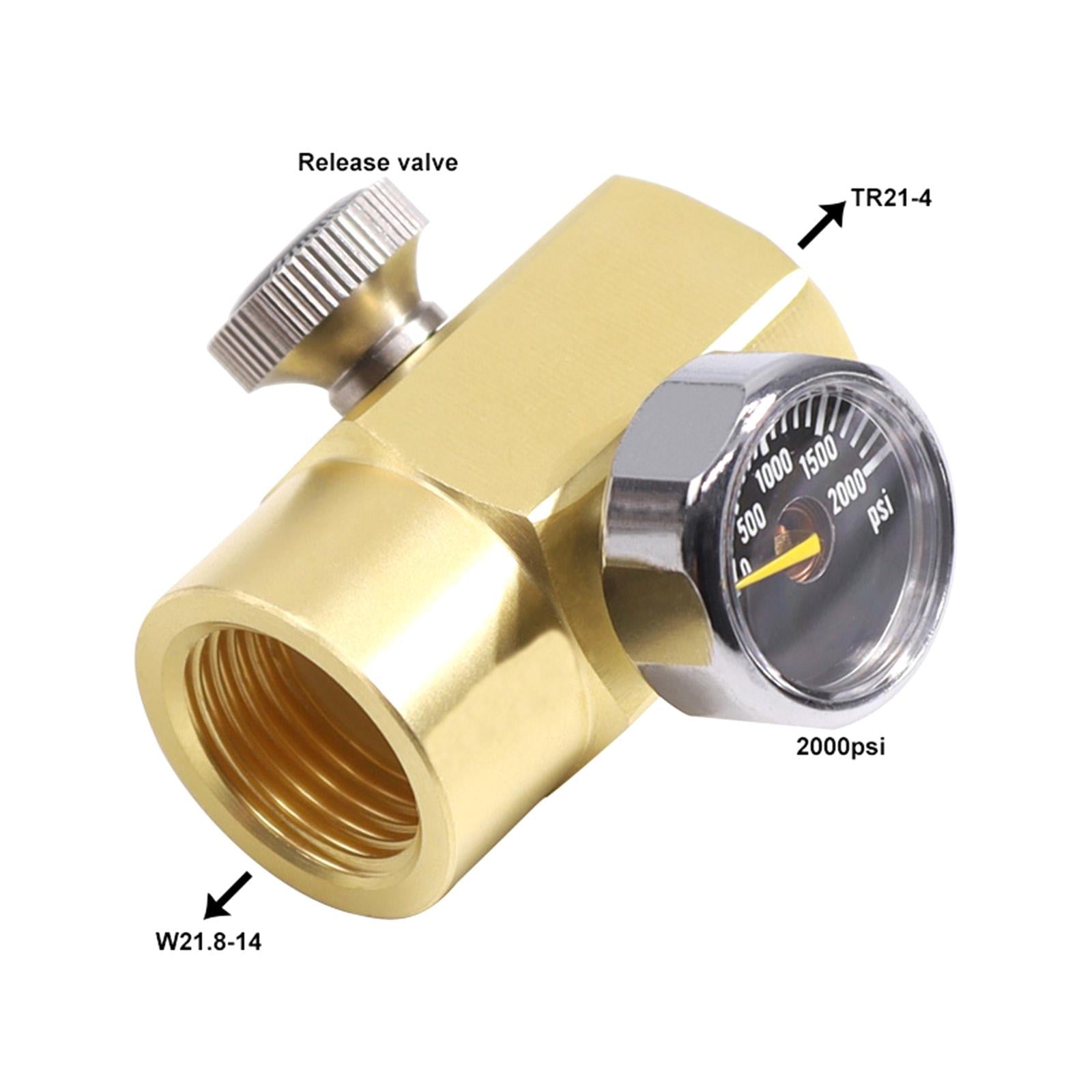 Cylinder Refill Adapter with Switch and 2000PSI Pressure for W21.8-14 Valve