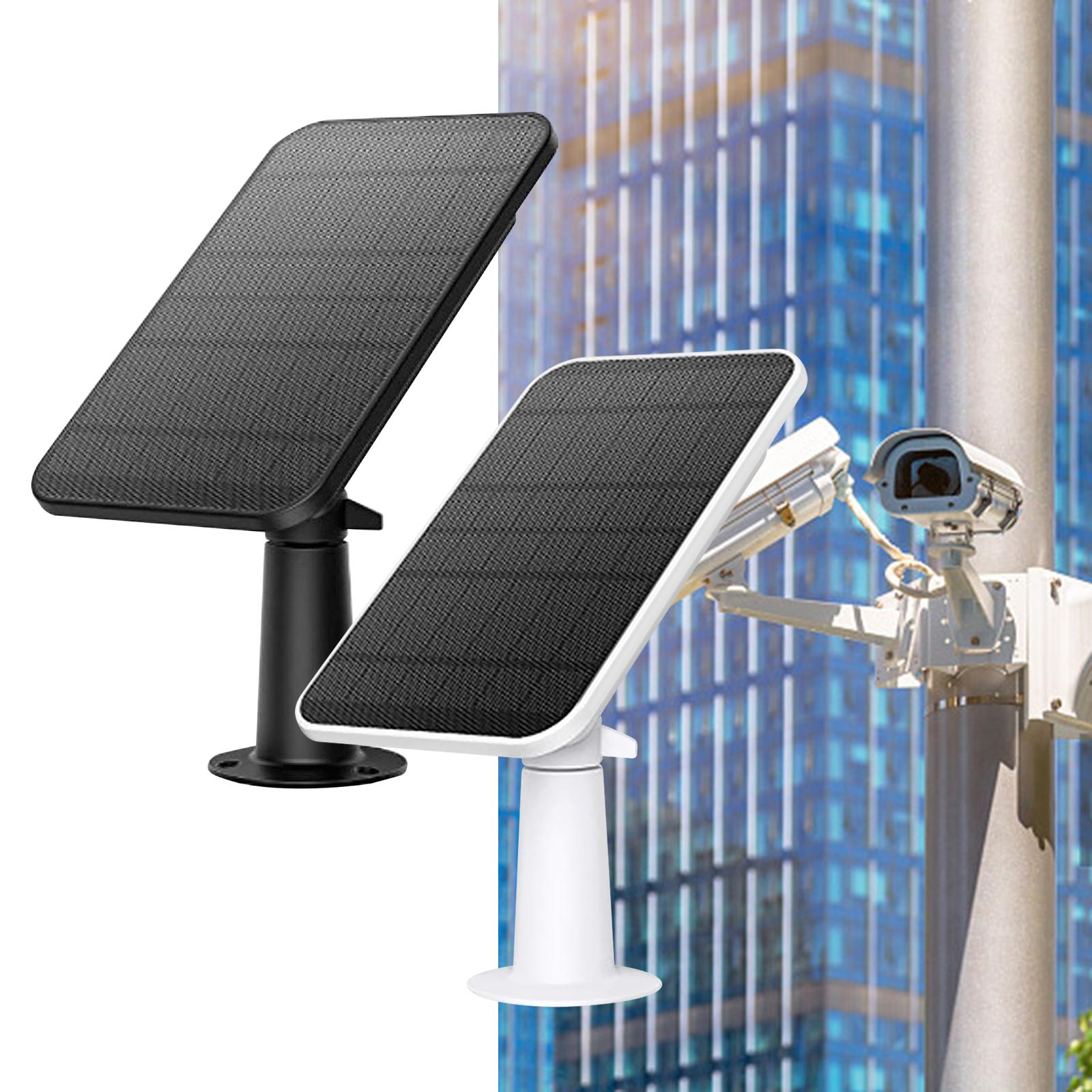 Waterproof Camera Solar Panel Black