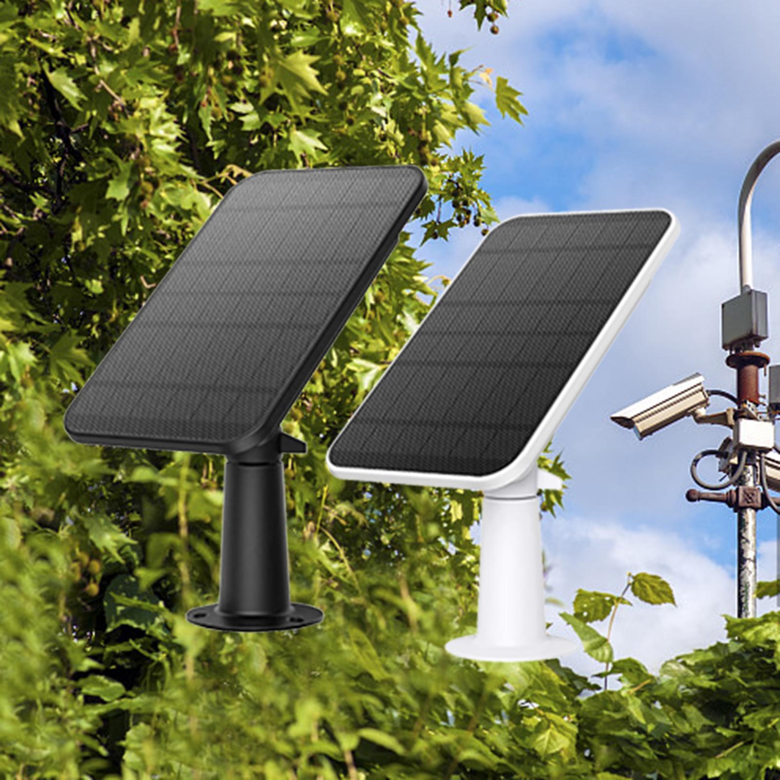 Waterproof Camera Solar Panel Black