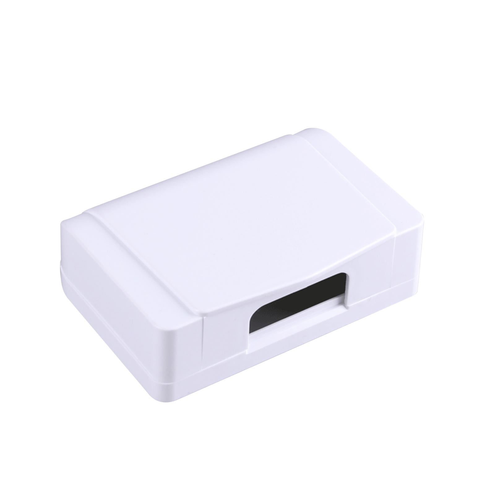 Socket Waterproof Box Electrical Outlet Cover for Workshop Restaurant White