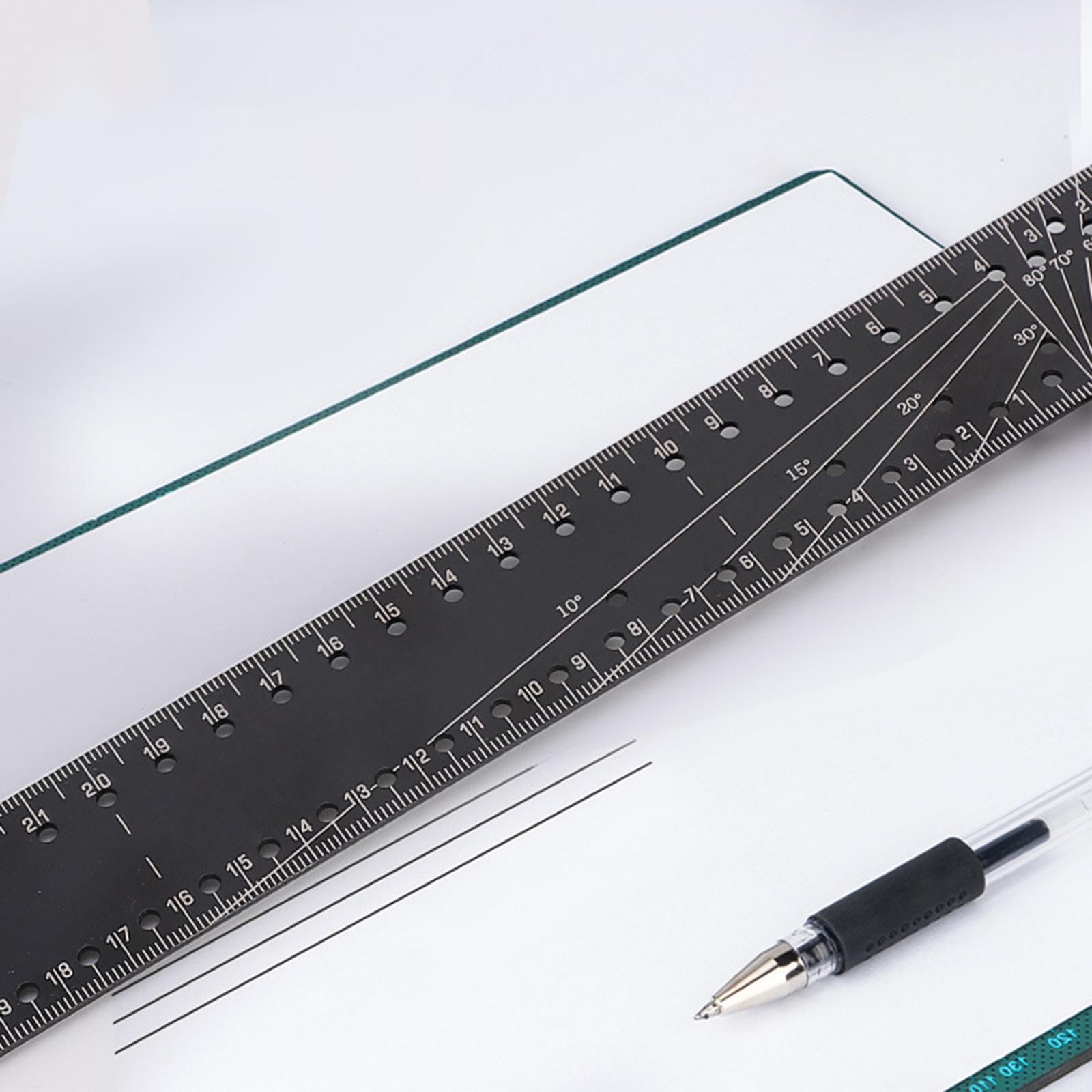 Combination Square Rulers Stainless Steel 90 Degree Portable for Woodworking