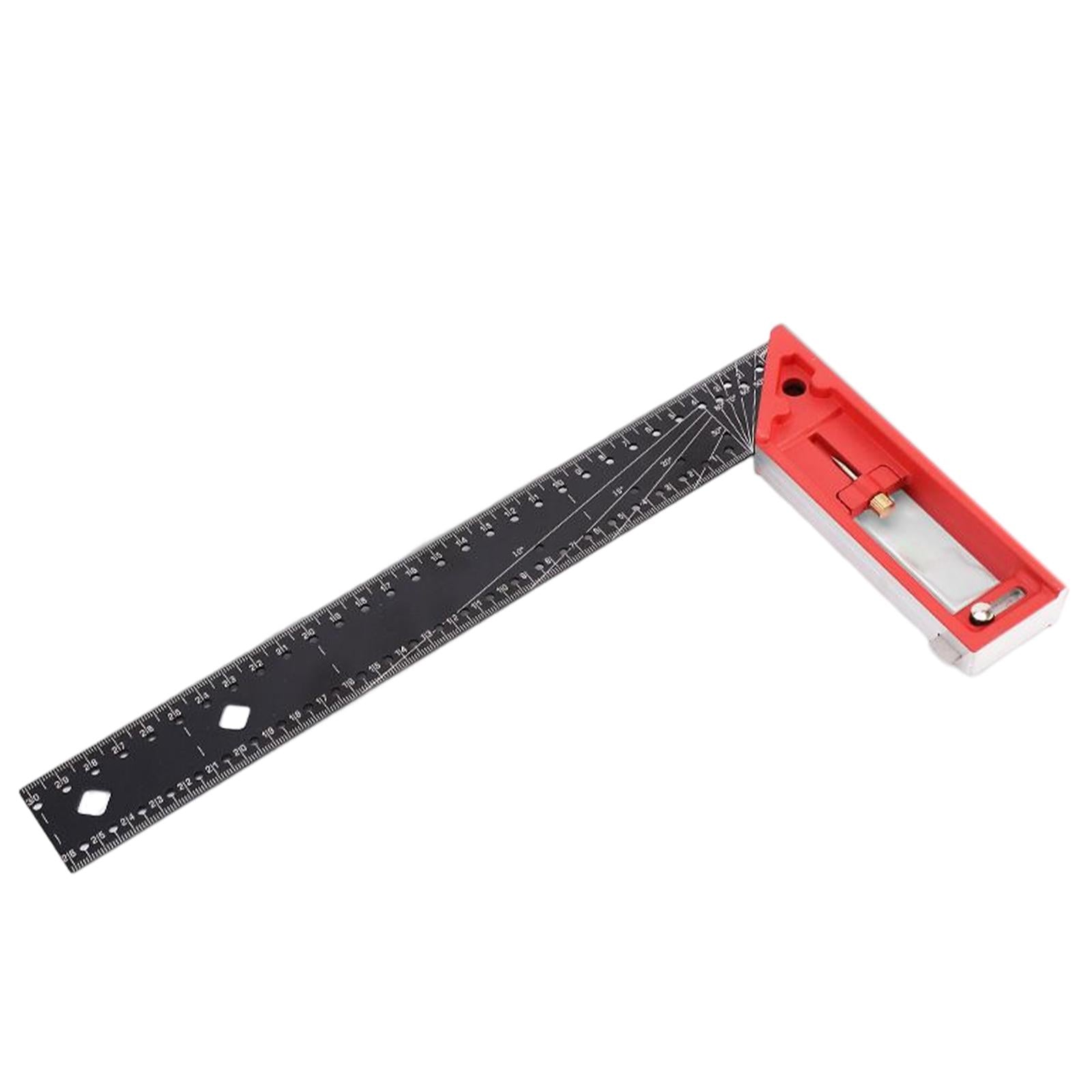 Combination Square Rulers Stainless Steel 90 Degree Portable for Woodworking