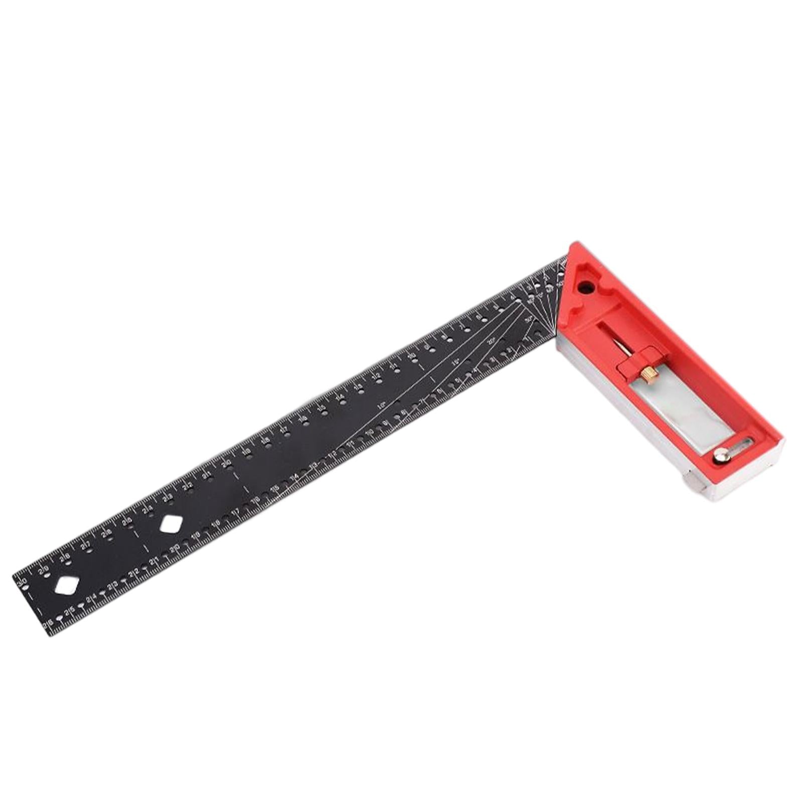 Combination Square Rulers Stainless Steel 90 Degree Portable for Woodworking