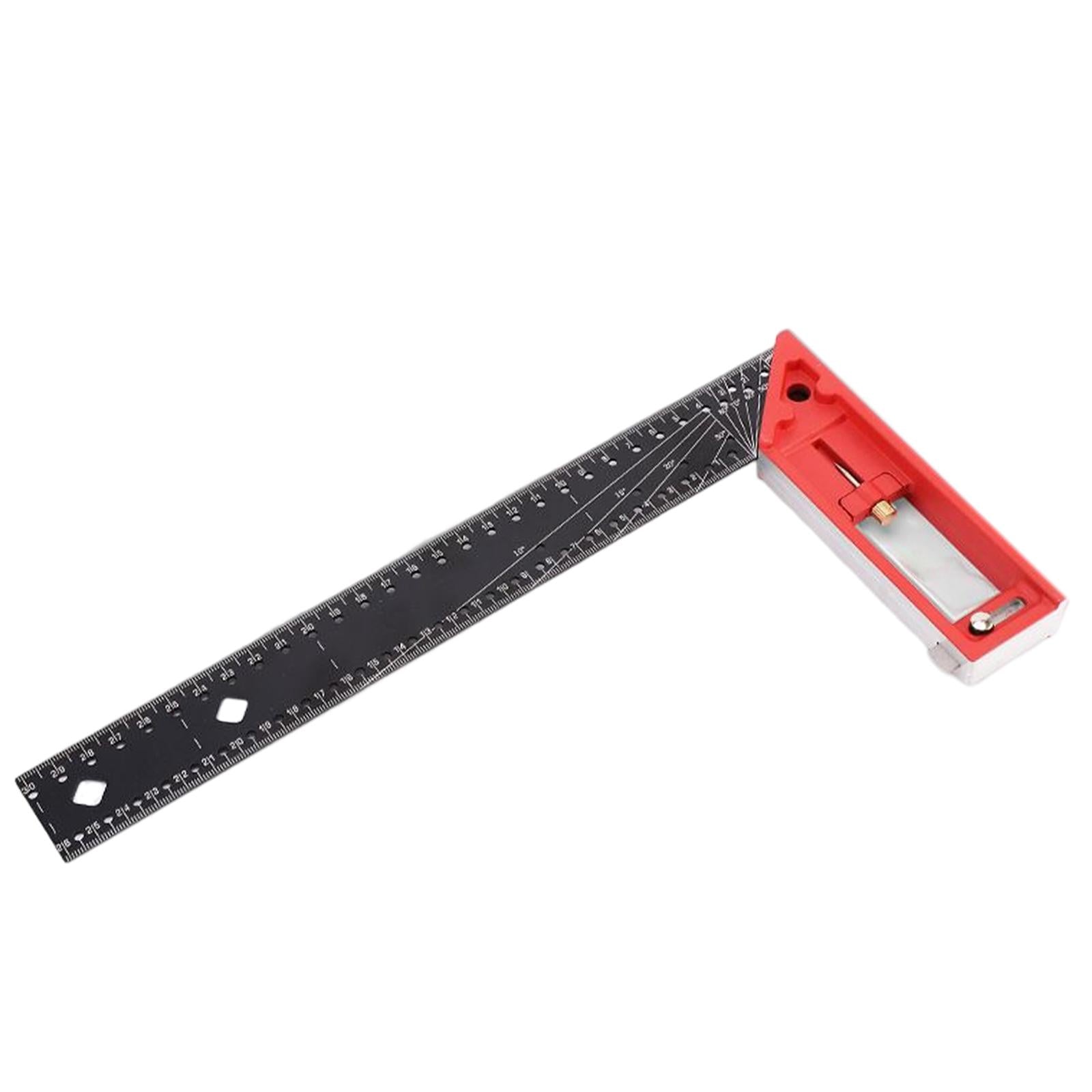 Combination Square Rulers Stainless Steel 90 Degree Portable for Woodworking