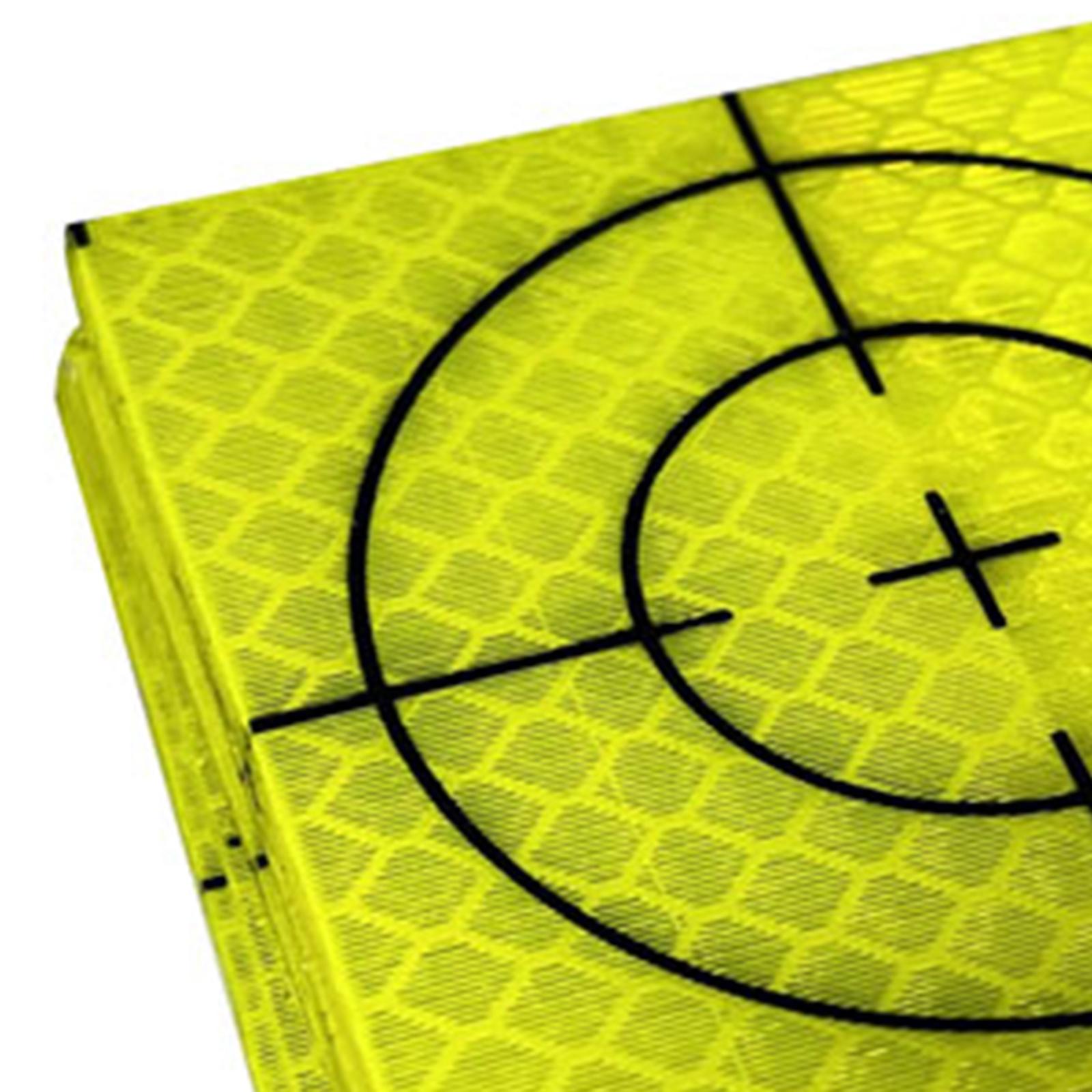 100Pcs Reflective Tape Target Reflector Target Sheets for Tunnel Engineering 5cmx5cm