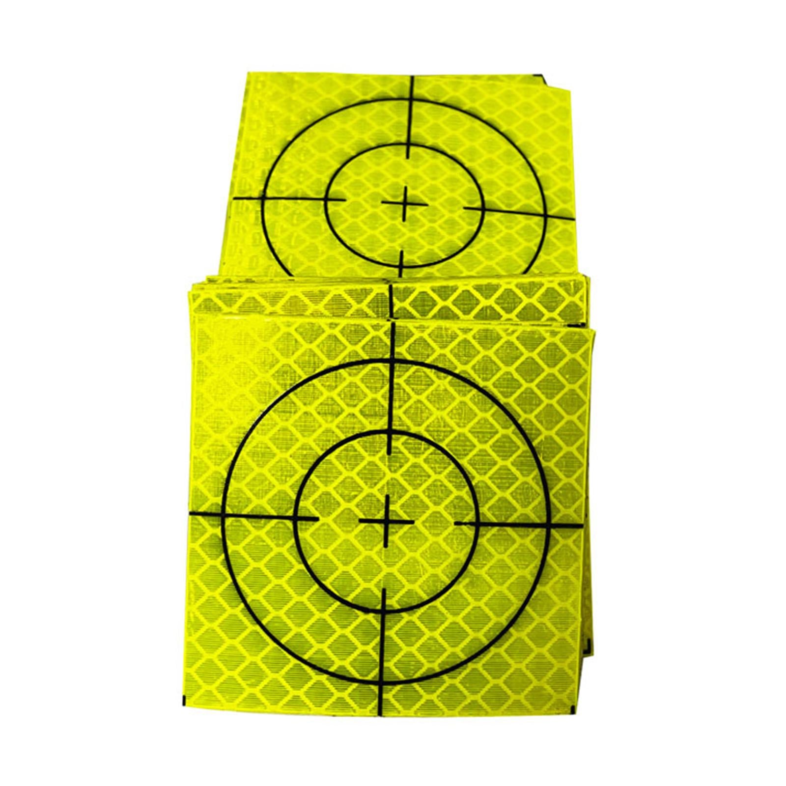 100Pcs Reflective Tape Target Reflector Target Sheets for Tunnel Engineering 6cmx6cm