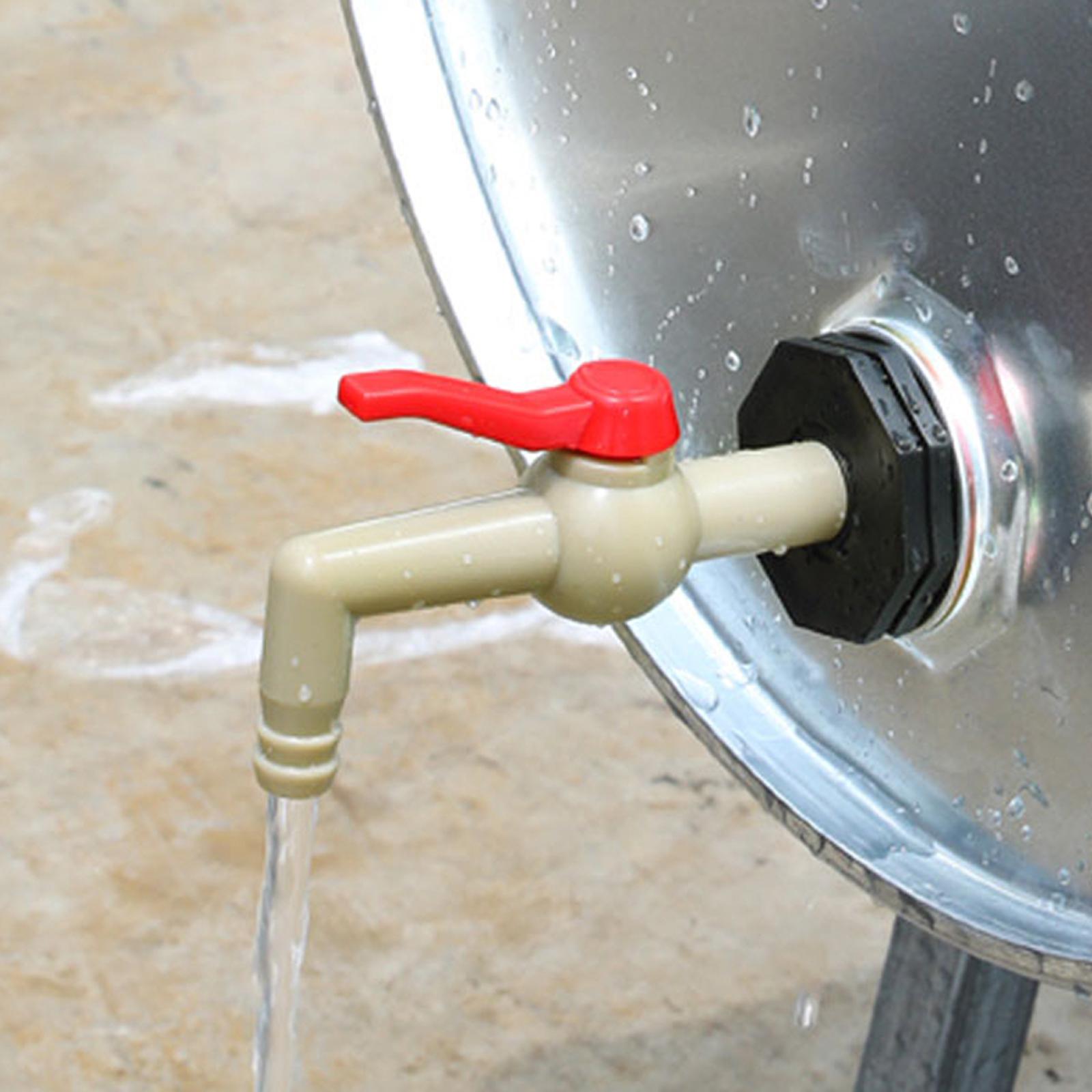 Drain Adapter Replace Valve for Galvanized Drum Water Supply Controller 20mm 90 degrees