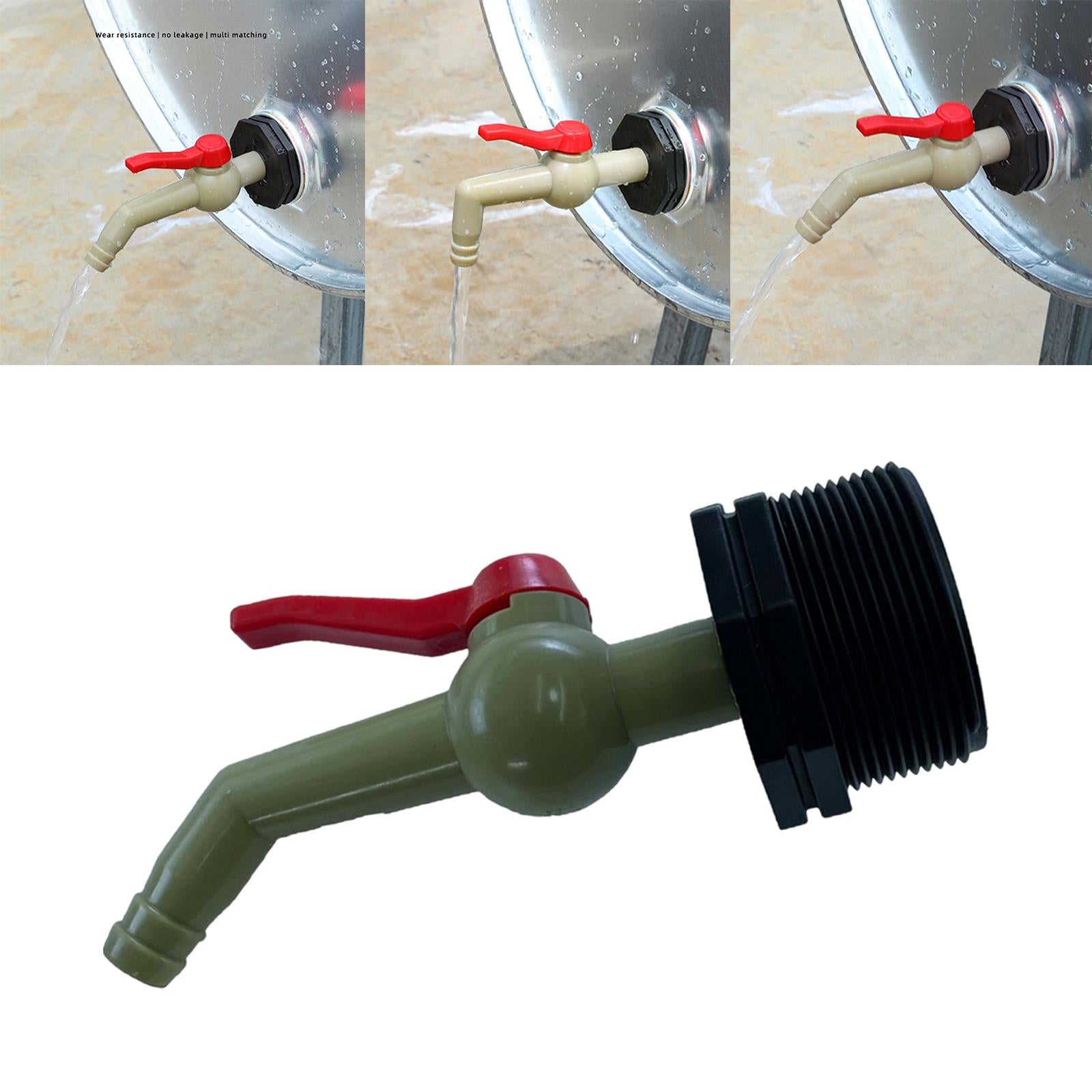 Drain Adapter Replace Valve for Galvanized Drum Water Supply Controller 20mm straight