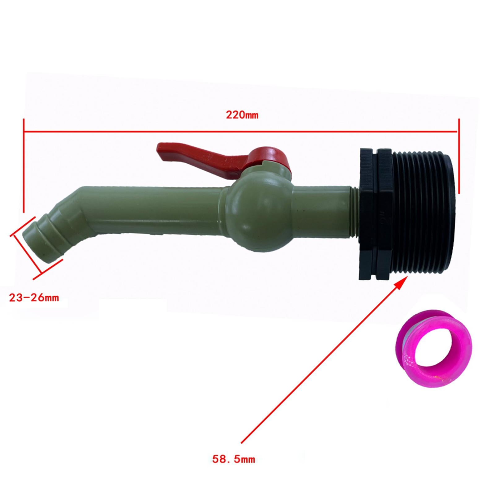 Drain Adapter Replace Valve for Galvanized Drum Water Supply Controller 25mm 45 degrees
