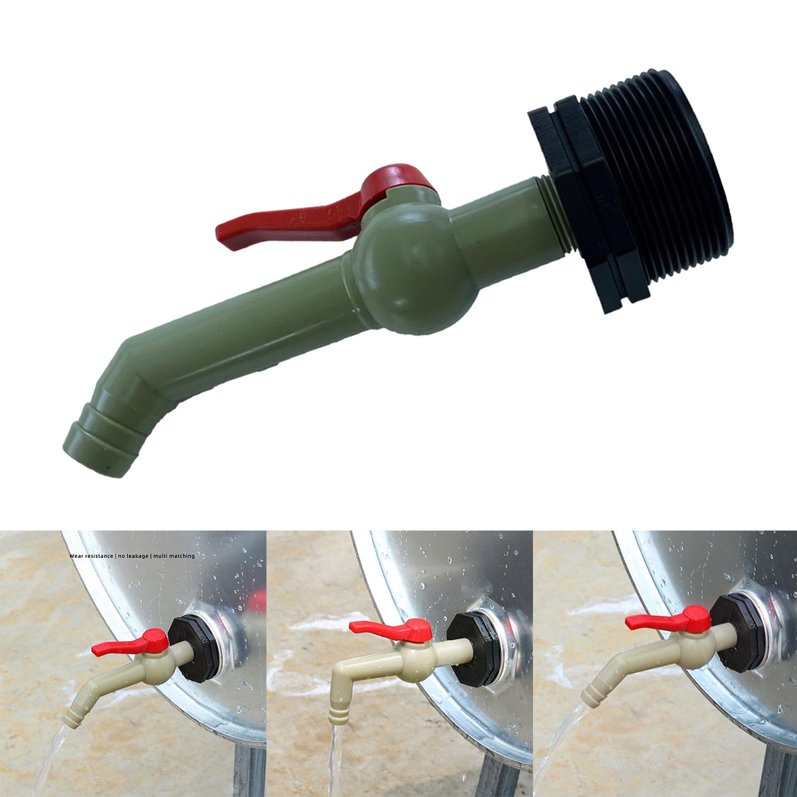 Drain Adapter Replace Valve for Galvanized Drum Water Supply Controller 25mm 45 degrees