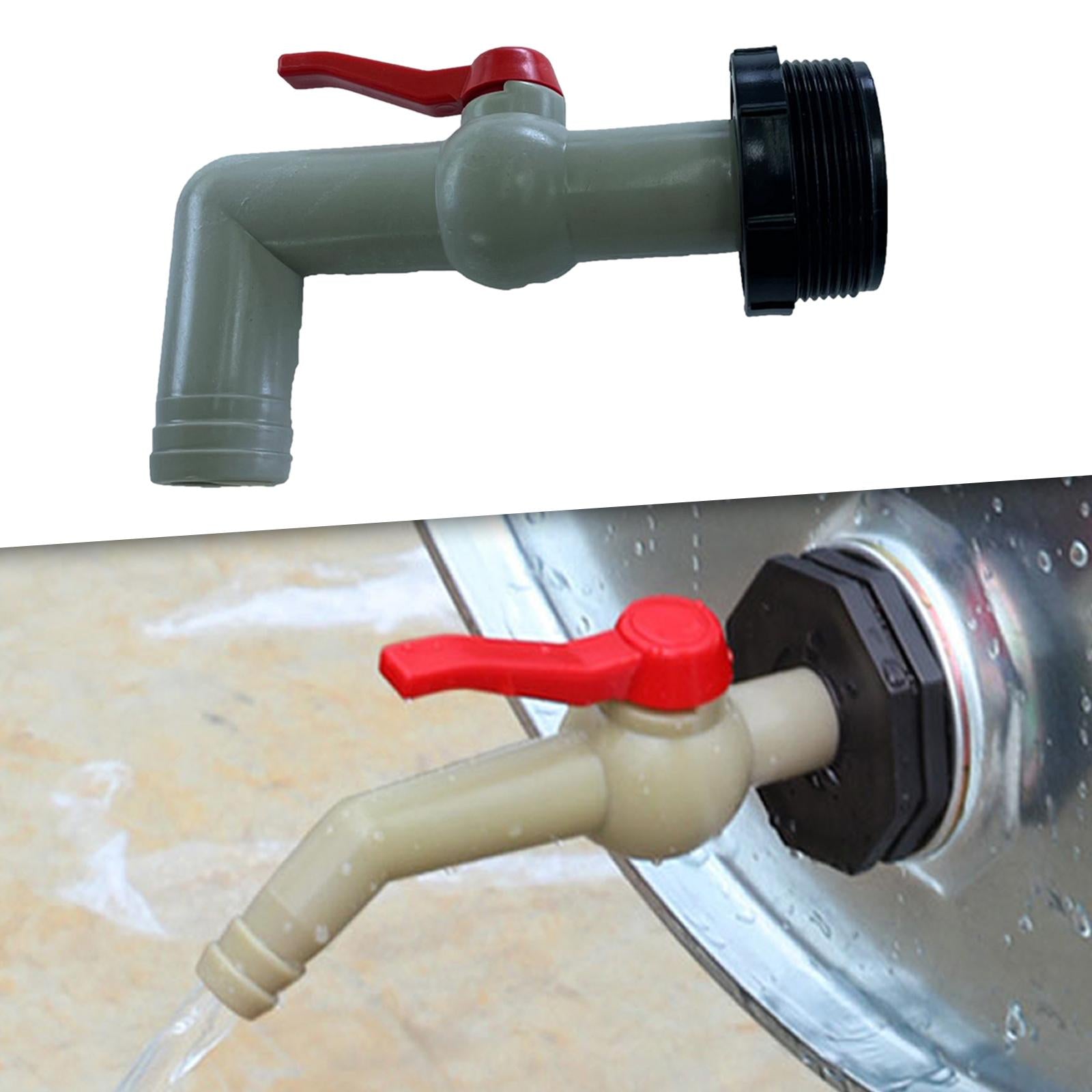 Drain Adapter Replace Valve for Galvanized Drum Water Supply Controller 32mm 90 degrees