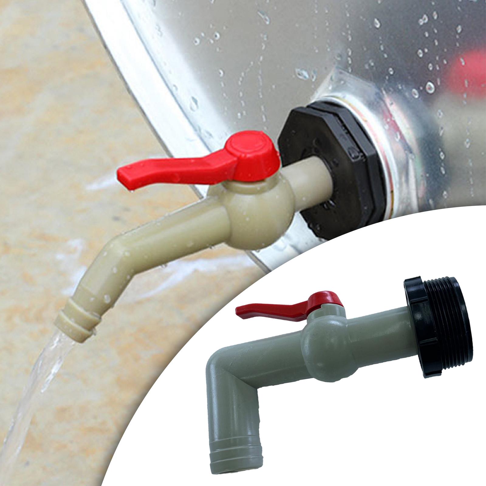 Drain Adapter Replace Valve for Galvanized Drum Water Supply Controller 32mm 90 degrees