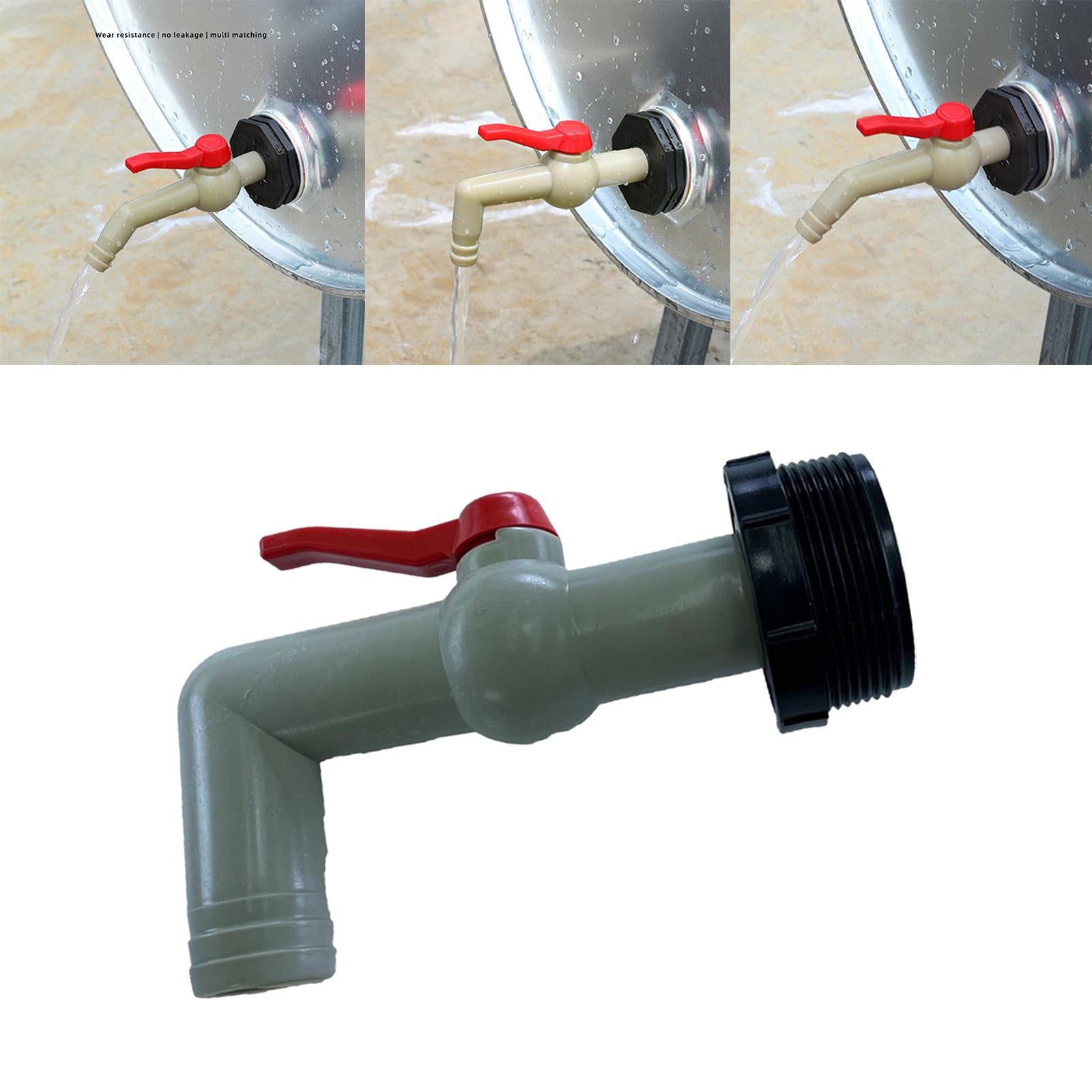 Drain Adapter Replace Valve for Galvanized Drum Water Supply Controller 32mm 90 degrees