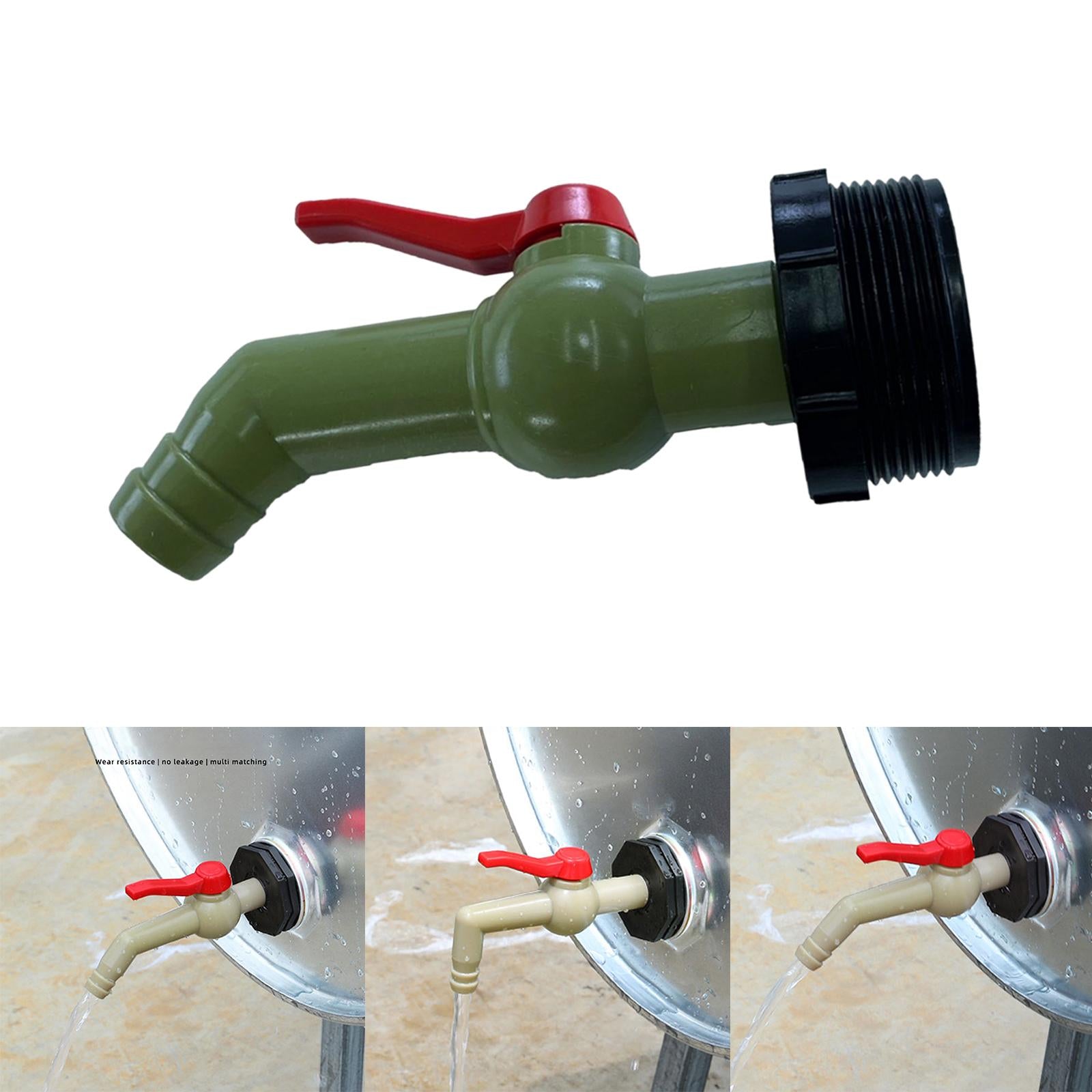 Drain Adapter Replace Valve for Galvanized Drum Water Supply Controller 32mm 45 degrees