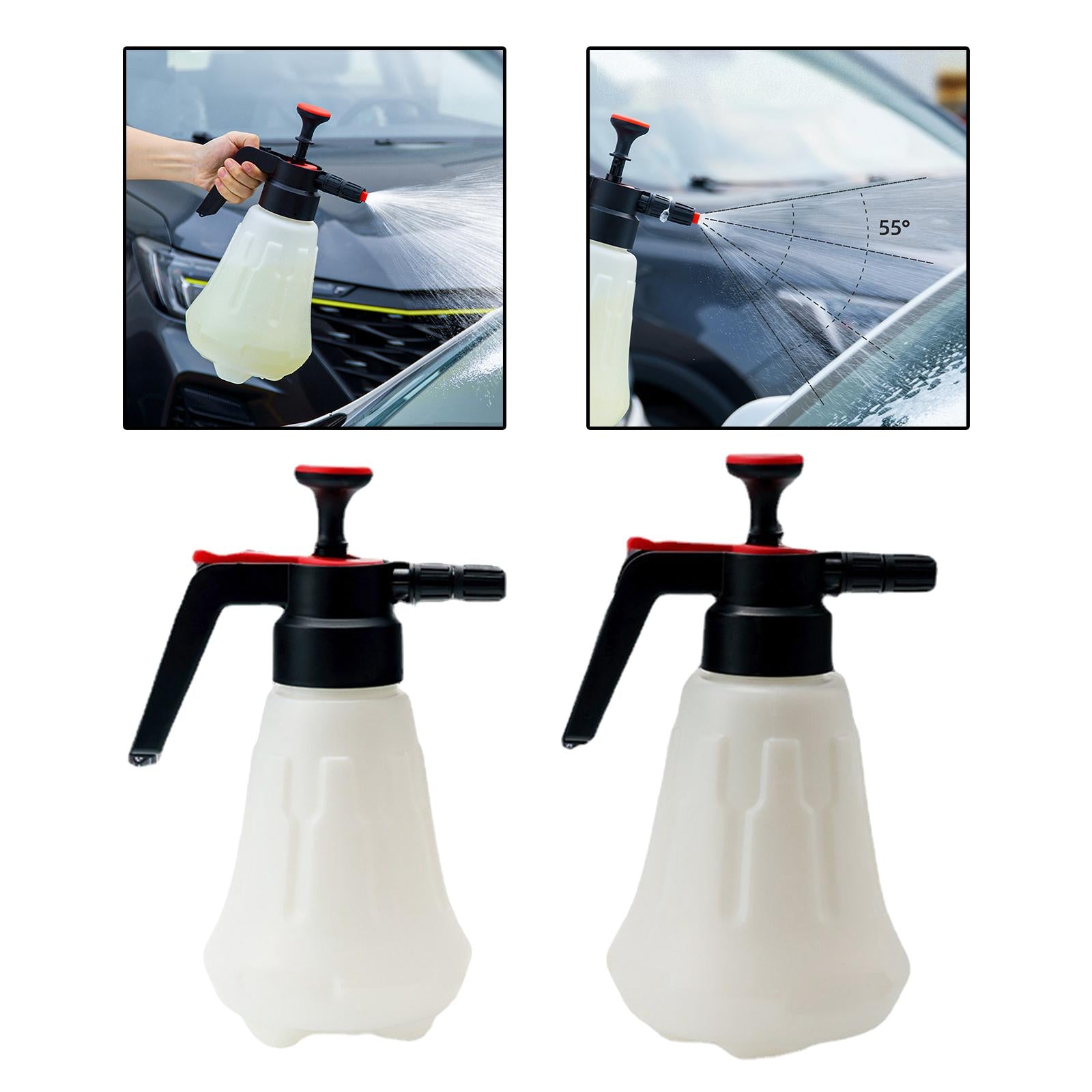 Manual Pump Sprayer Car Wash Cleaning Sprayer for House Cleaning Gardening 1.5L