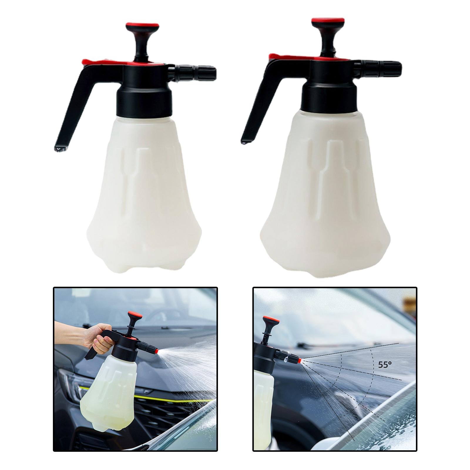 Manual Pump Sprayer Car Wash Cleaning Sprayer for House Cleaning Gardening 1.5L