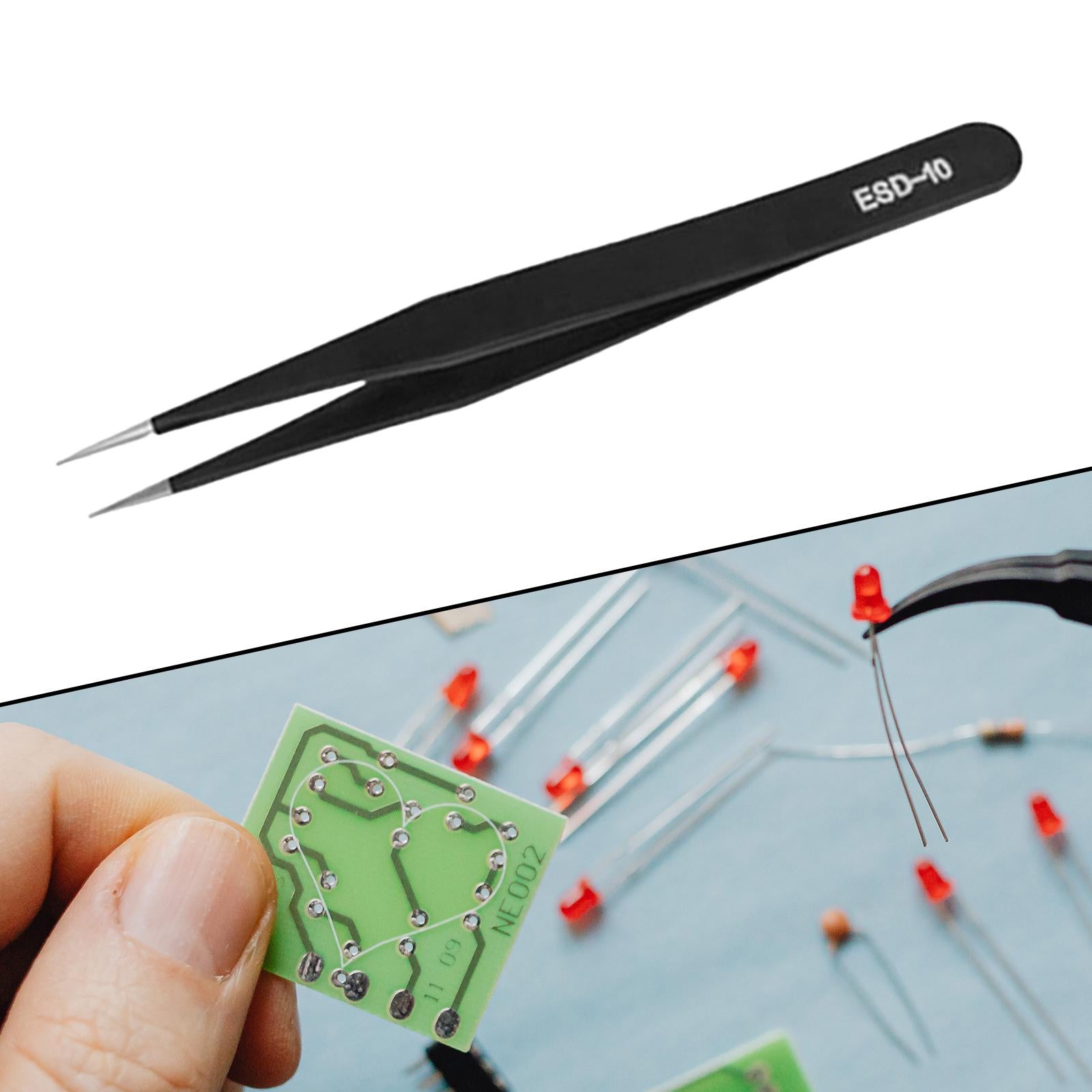 Eyelash Tweezers Multipurpose Eyelash Clip for False Eyelash 12.5cm