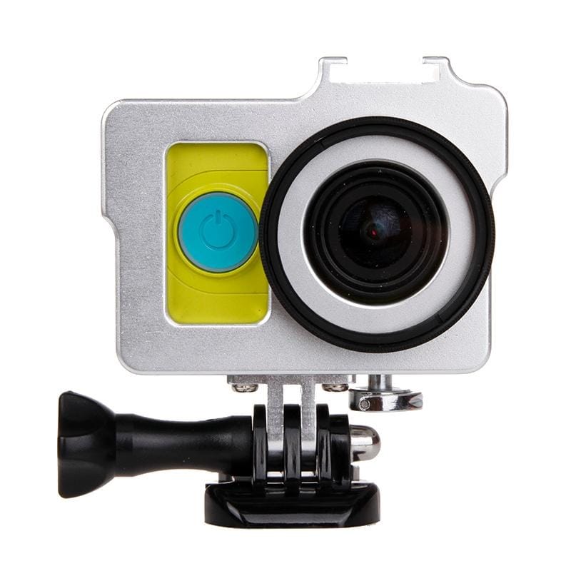 Housing Shell Metal Protective Cage with Basic Mount + Screw + UV Lens Filter for Xiaoyi (Silver)