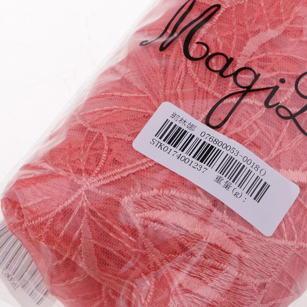 Flower Embroidery Mesh Craft Fabric Ribbon For Wedding Bridal Dress 0.5 Yard