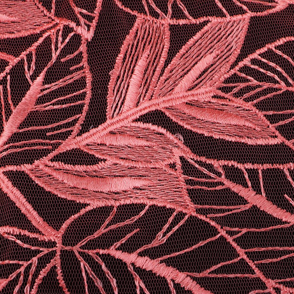 Flower Embroidery Mesh Craft Fabric Ribbon For Wedding Bridal Dress 0.5 Yard