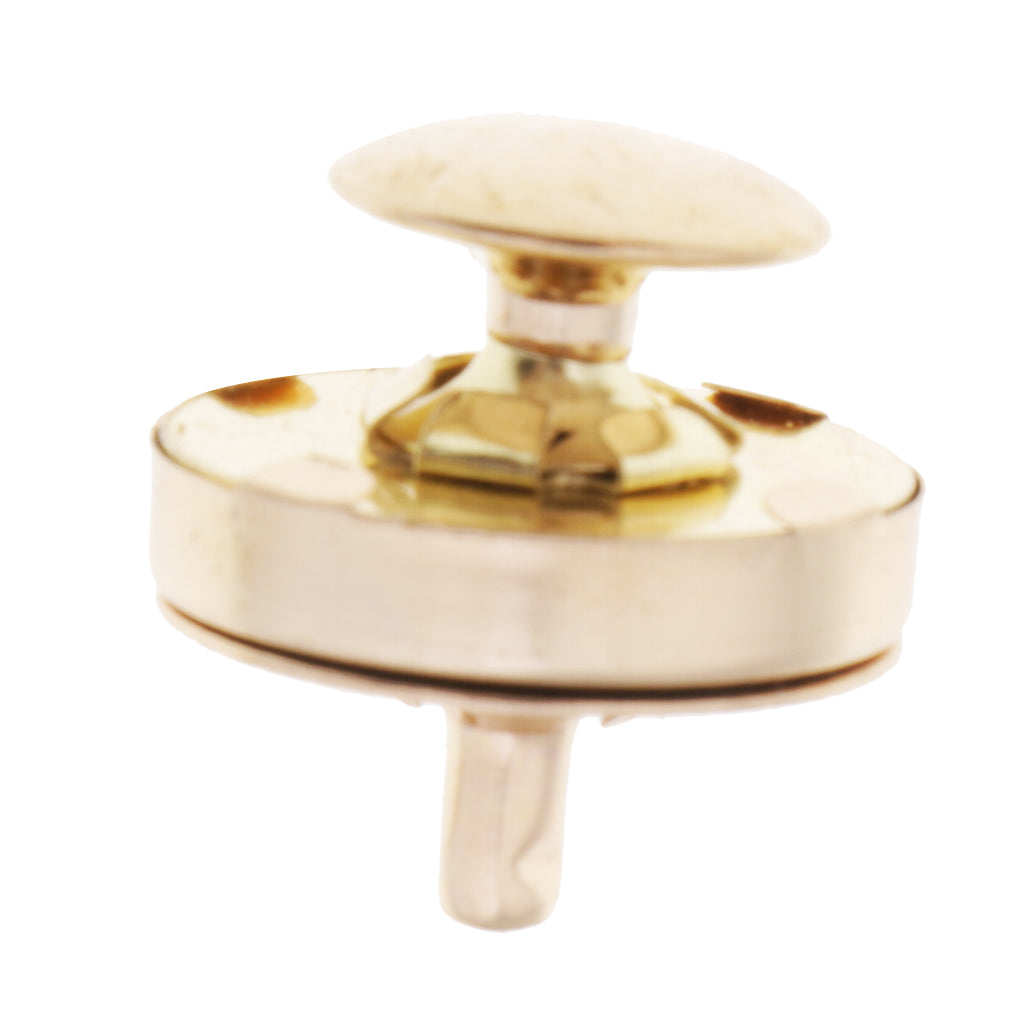 10 Sets Double Sided Nail Magnetic Button Clasp Sewing Fasteners Gold 18mm