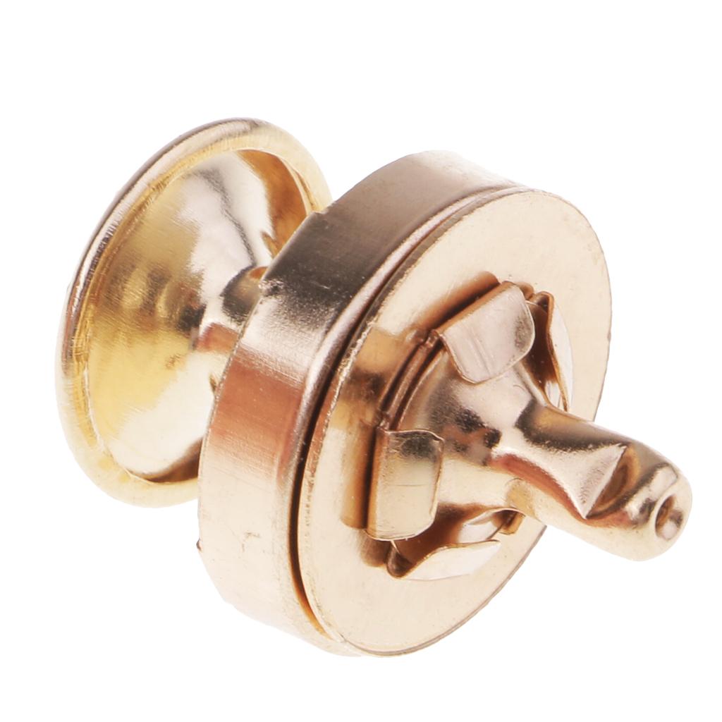 10 Sets Double Sided Nail Magnetic Button Clasp Sewing Fasteners Gold 14mm